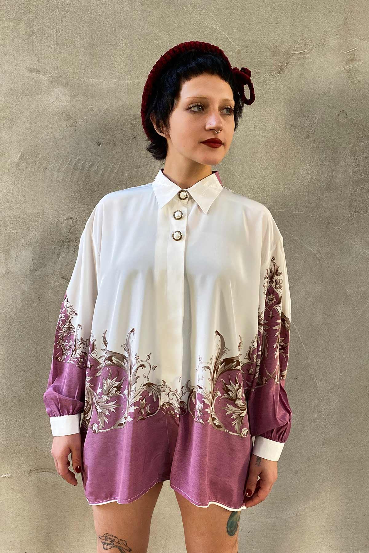 Vintage Uzun Kol Gömlek