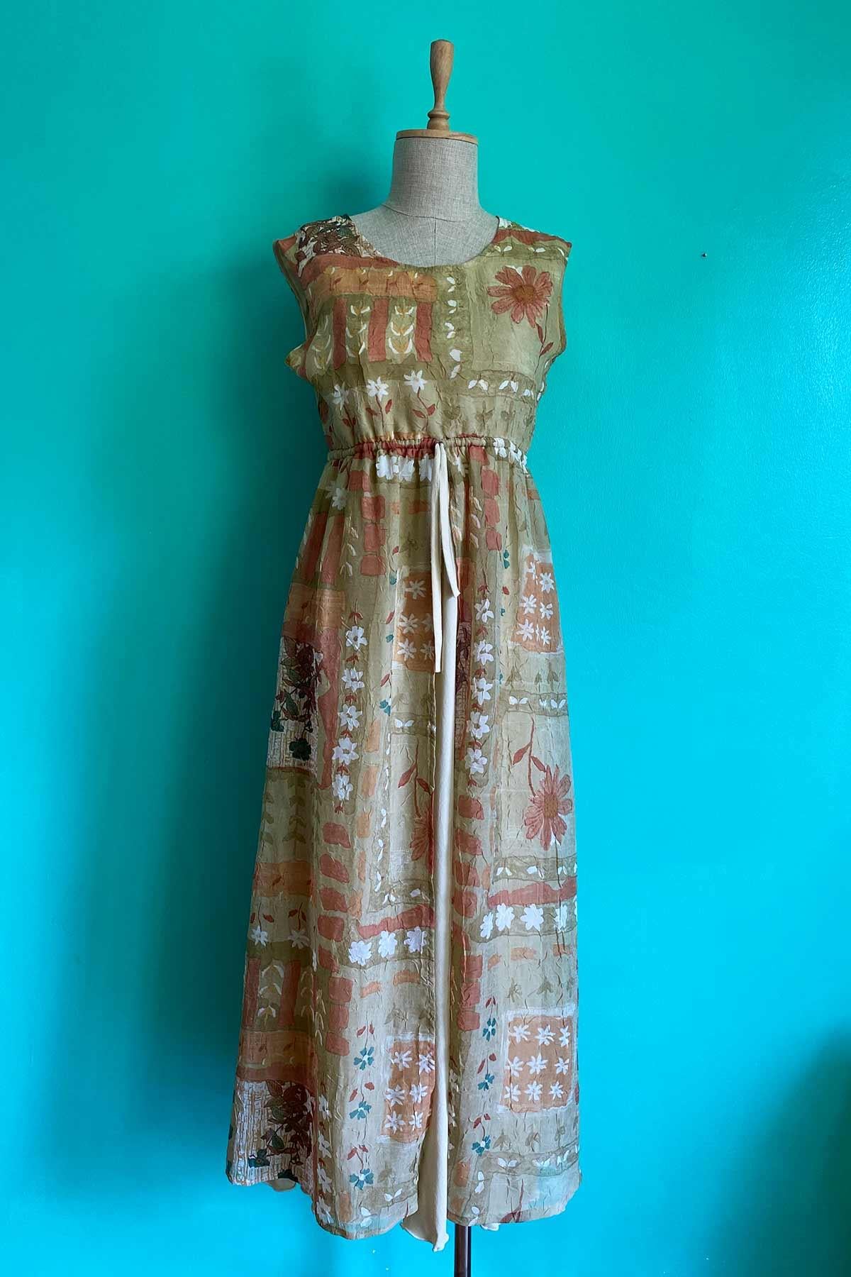 Vintage Uzun Yazlık Elbise