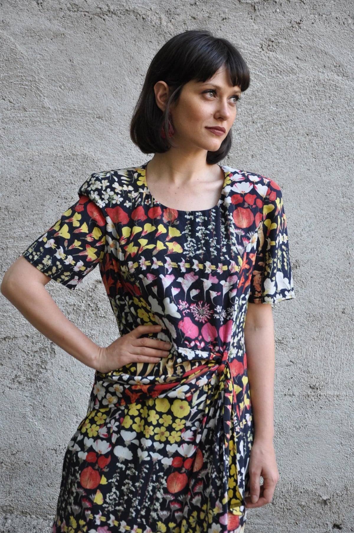vintage VALENTINO ipek elbise