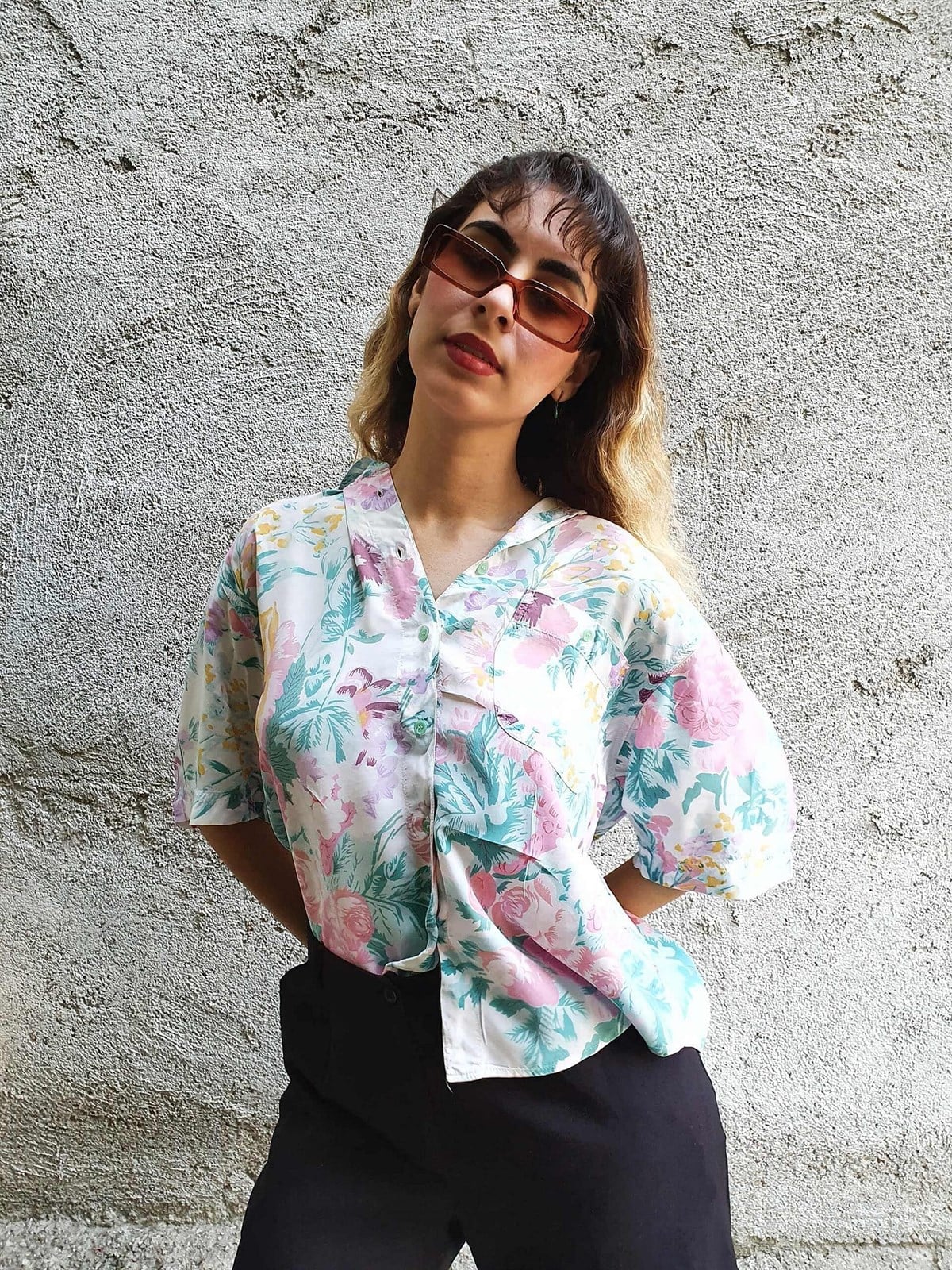 Vintage Viskon Gömlek