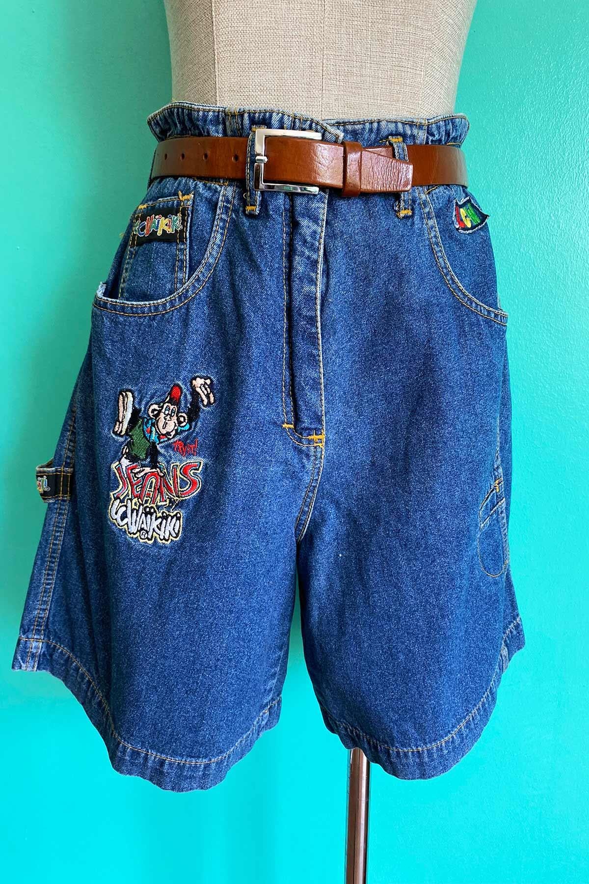 Vintage Yüksek Bel 90lar Jean Şort