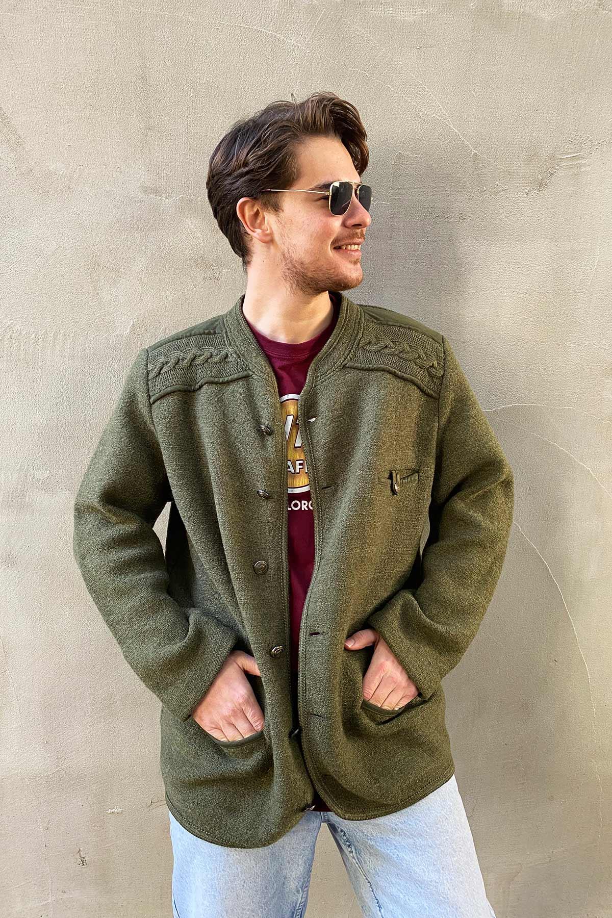 Vintage Yün Hırka Ceket