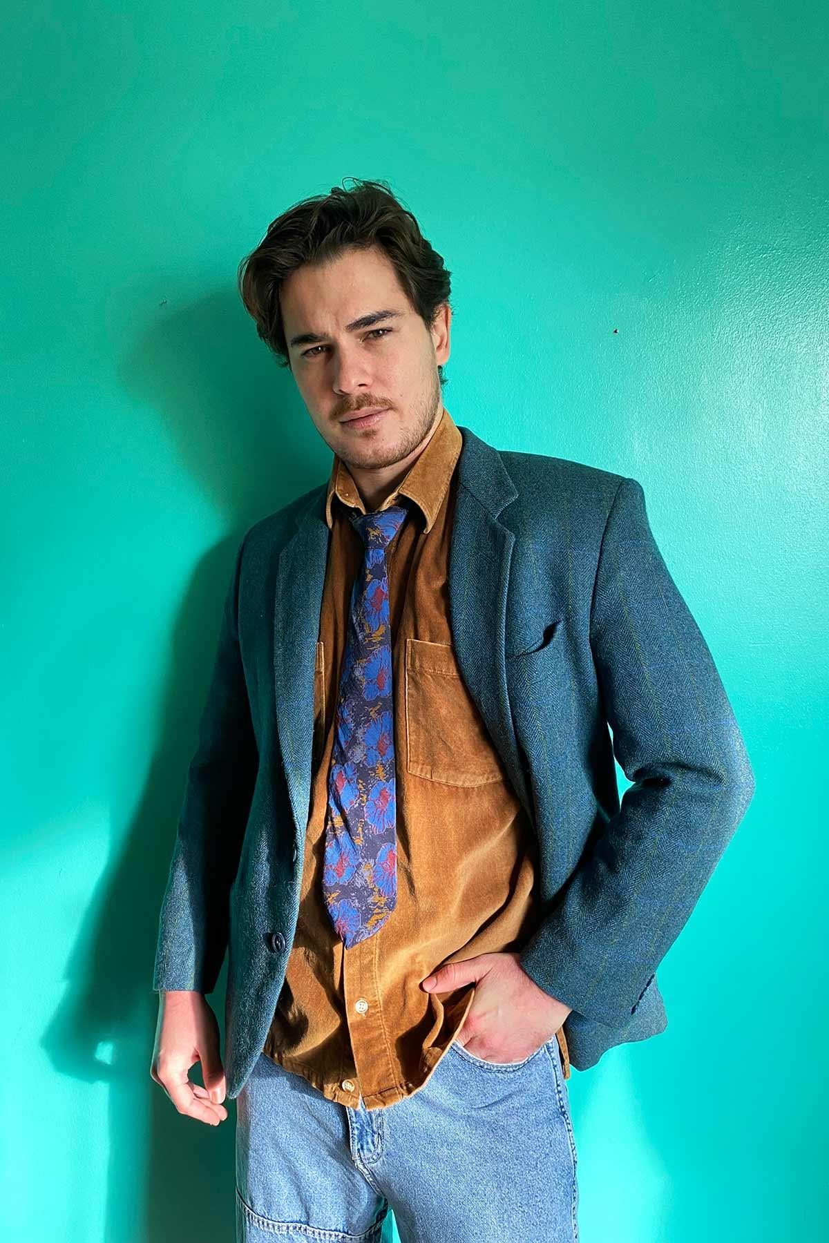 Vintage Yün Kaşe Blazer Ceket