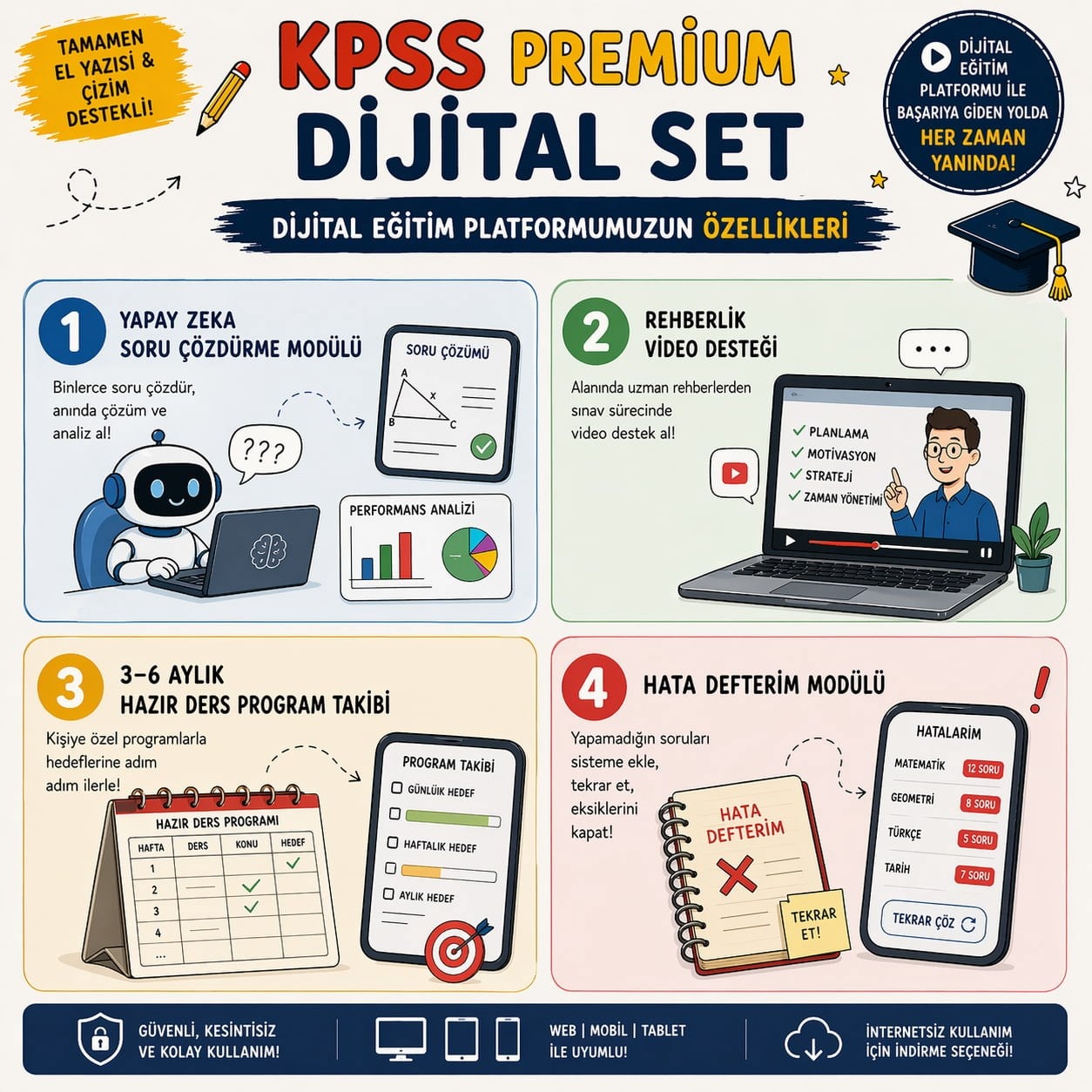KPSS GKGY Ön Lisans, Lisans ve Orta Öğretim  Dijital Set