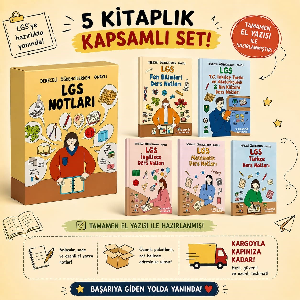 Vin Kampüs LGS BASKILI SET (Premium)