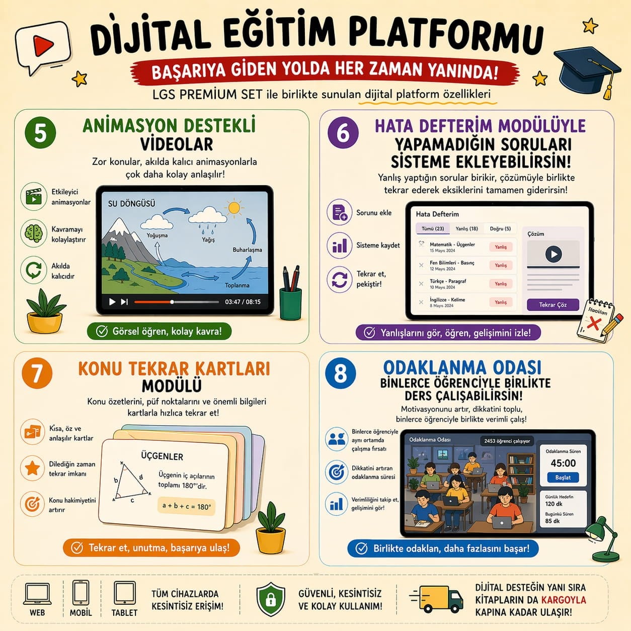 Vin Kampüs LGS BASKILI SET (Premium)