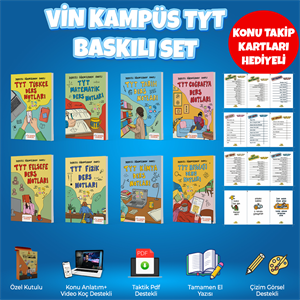 kart hediyeli Tyt Ders Notları Baskılı Set