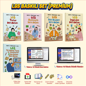 LGS BASKILI SET DERS NOTLARI TAMAMEN EL YAZISI VİN KAMPÜS