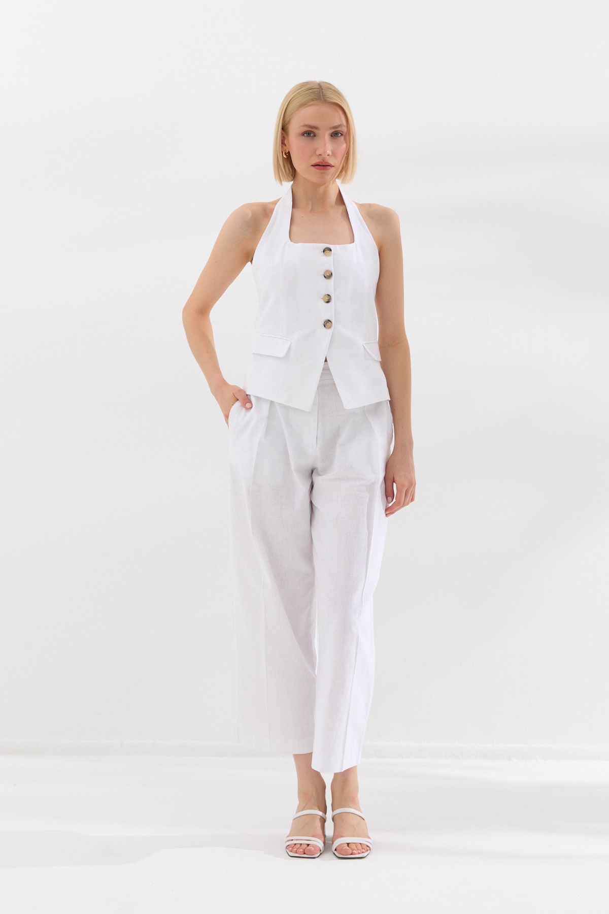 Keten Pantolon Beyaz-6515_1