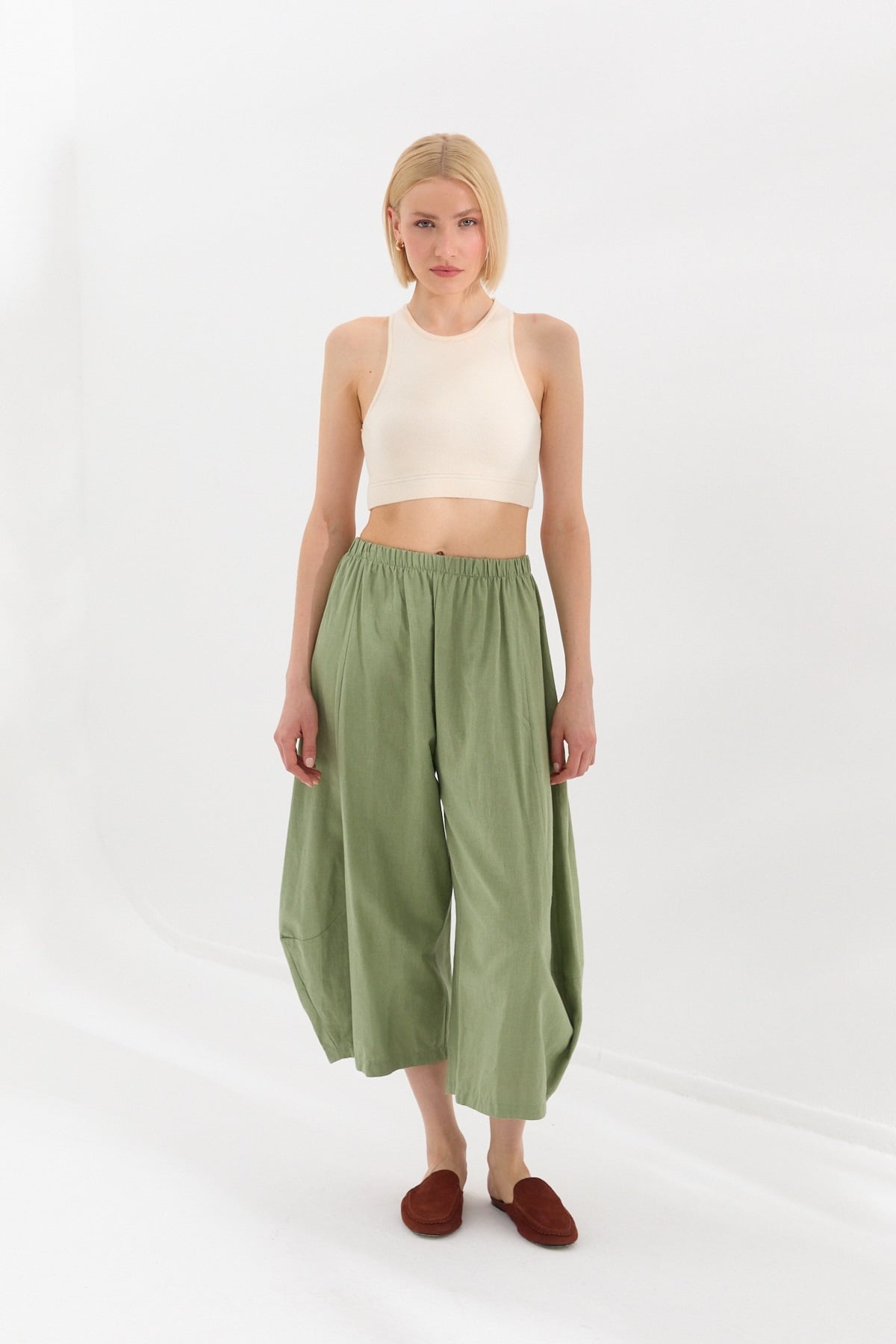 Şalvar Pantolon Olive-6599_167