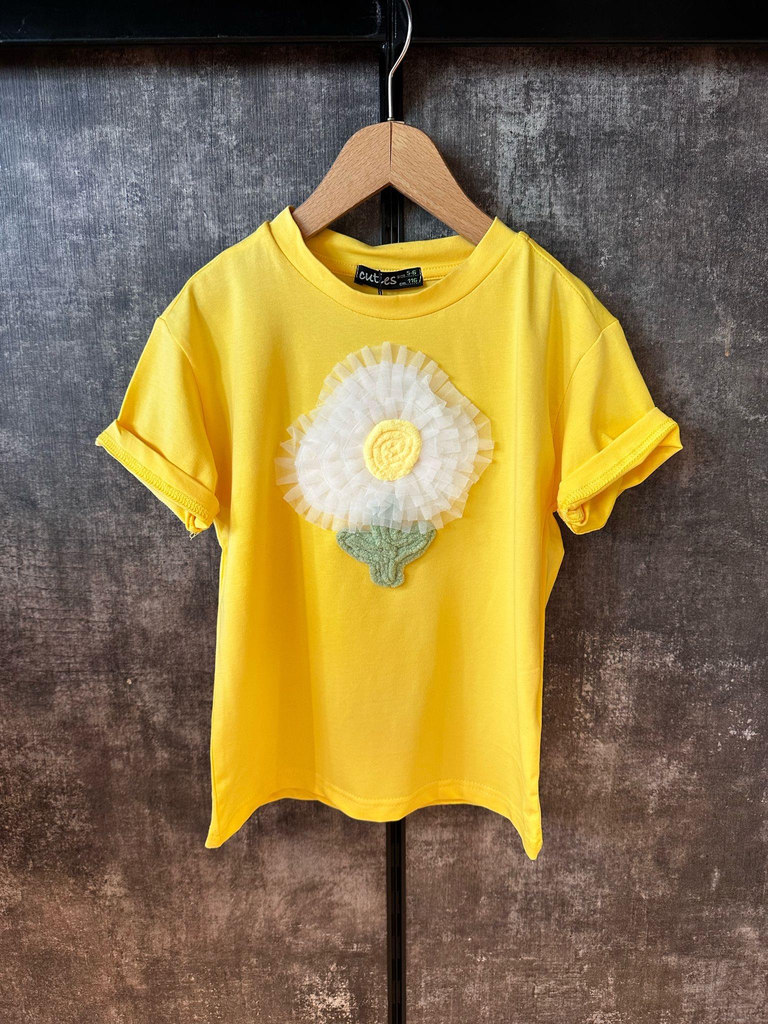 Sarı Papatya TshirtÇOCUKCABUTİK