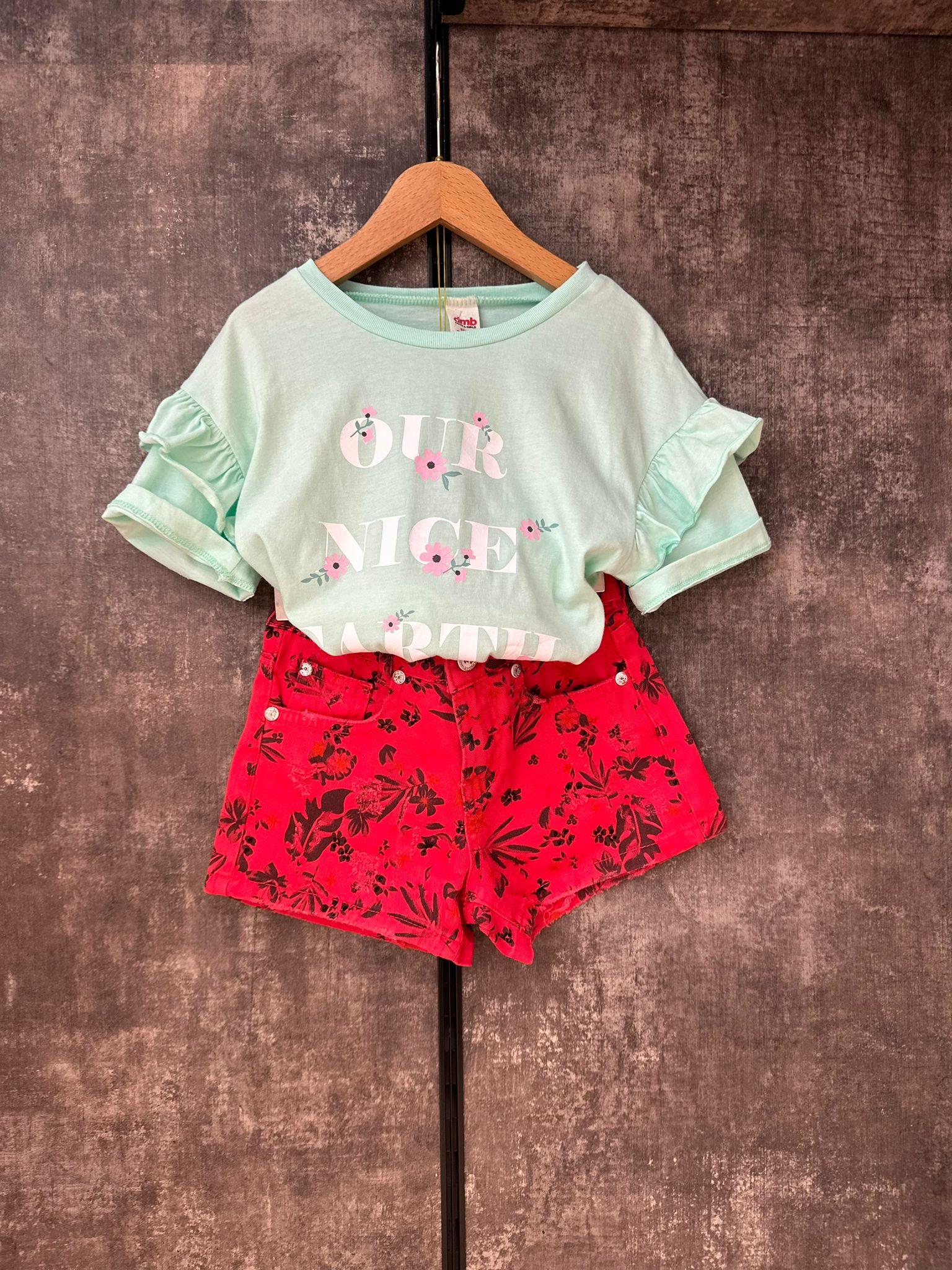 Su Yeşili Tshirt Takım (6-7) Yaş ÇOCUKCABUTİK