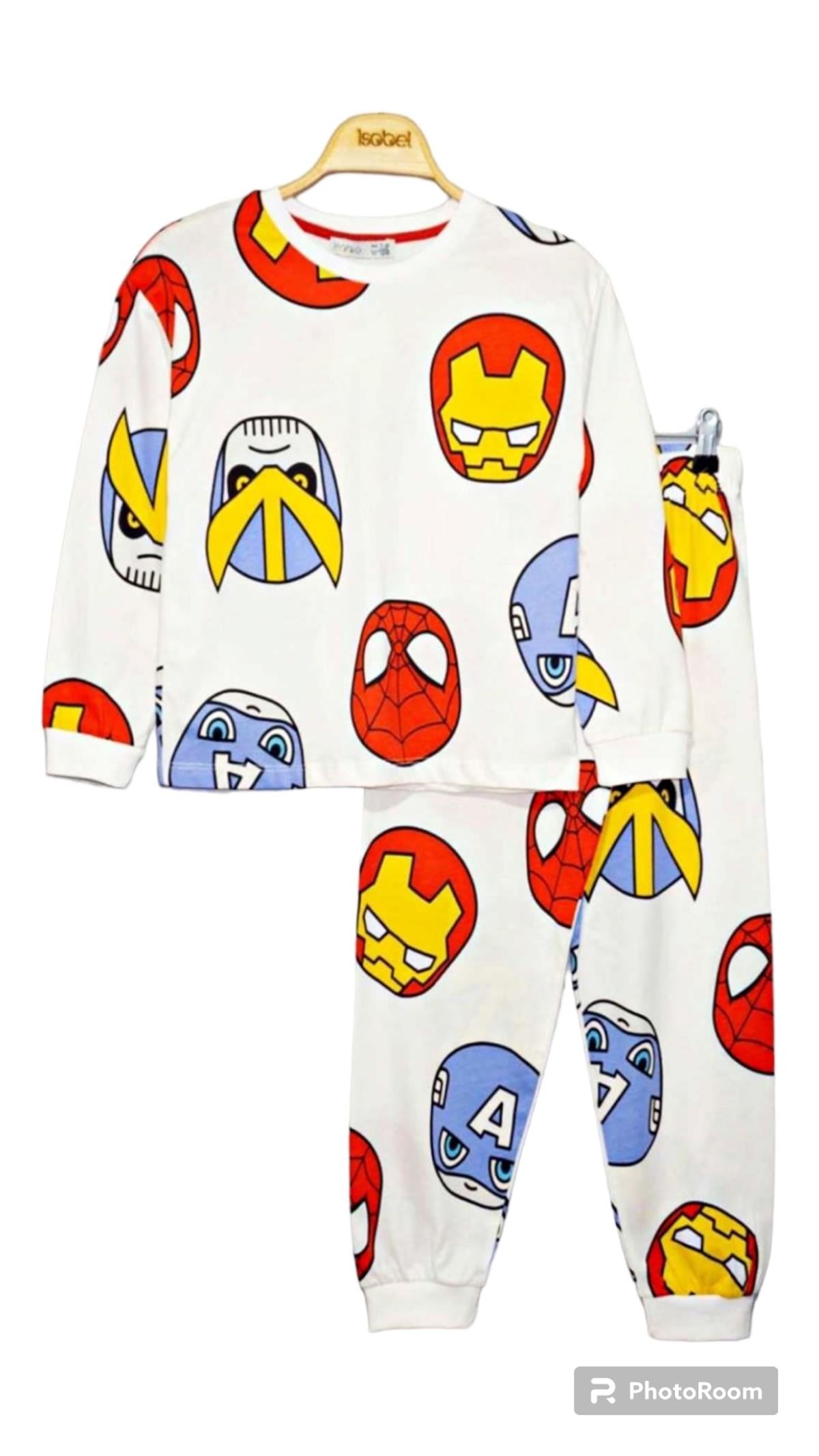 Ekru Marvel Pijama TakımıÇOCUKCABUTİK