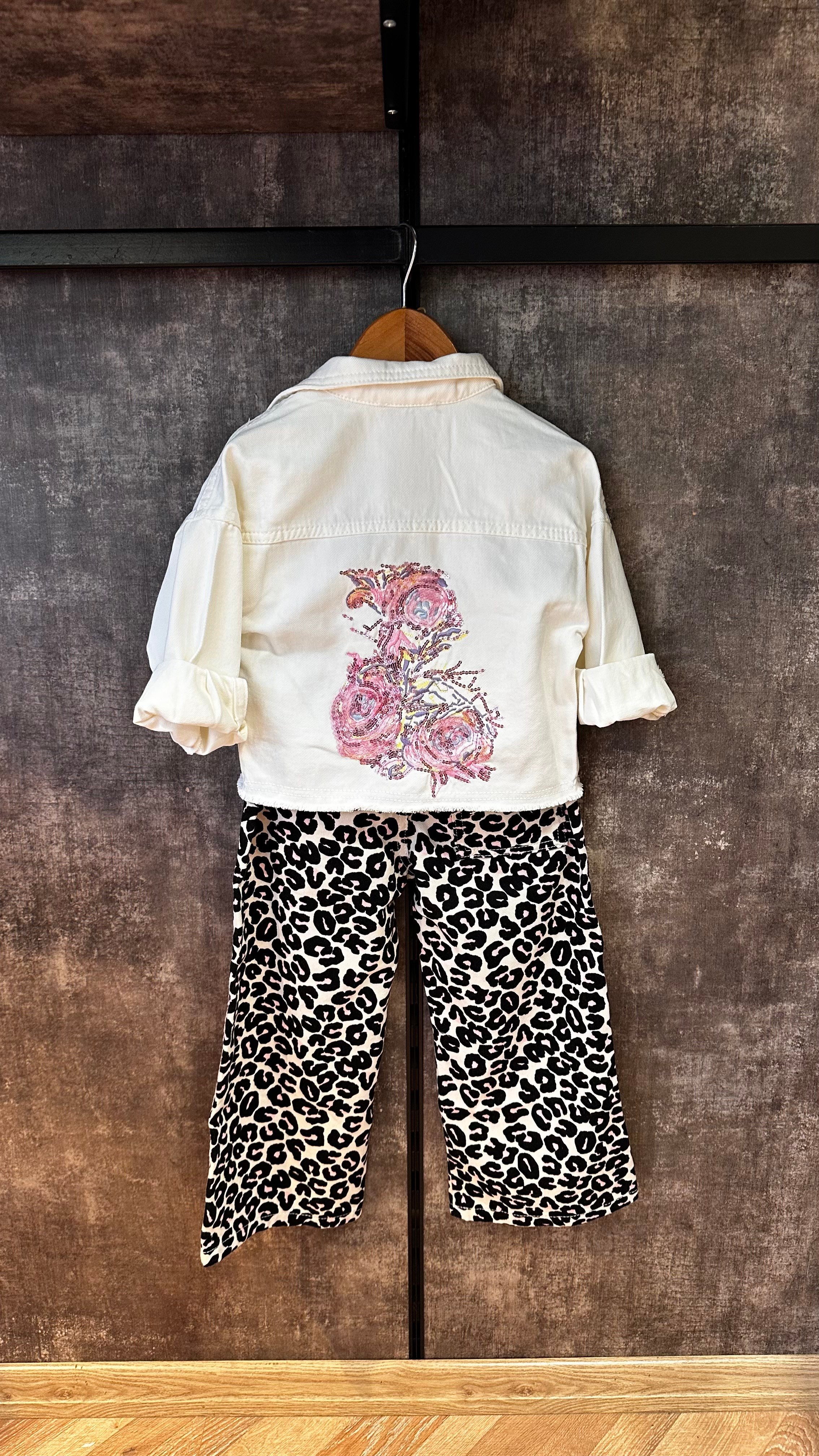 Flora Işıltı Ceket TshirtÇOCUKCABUTİK