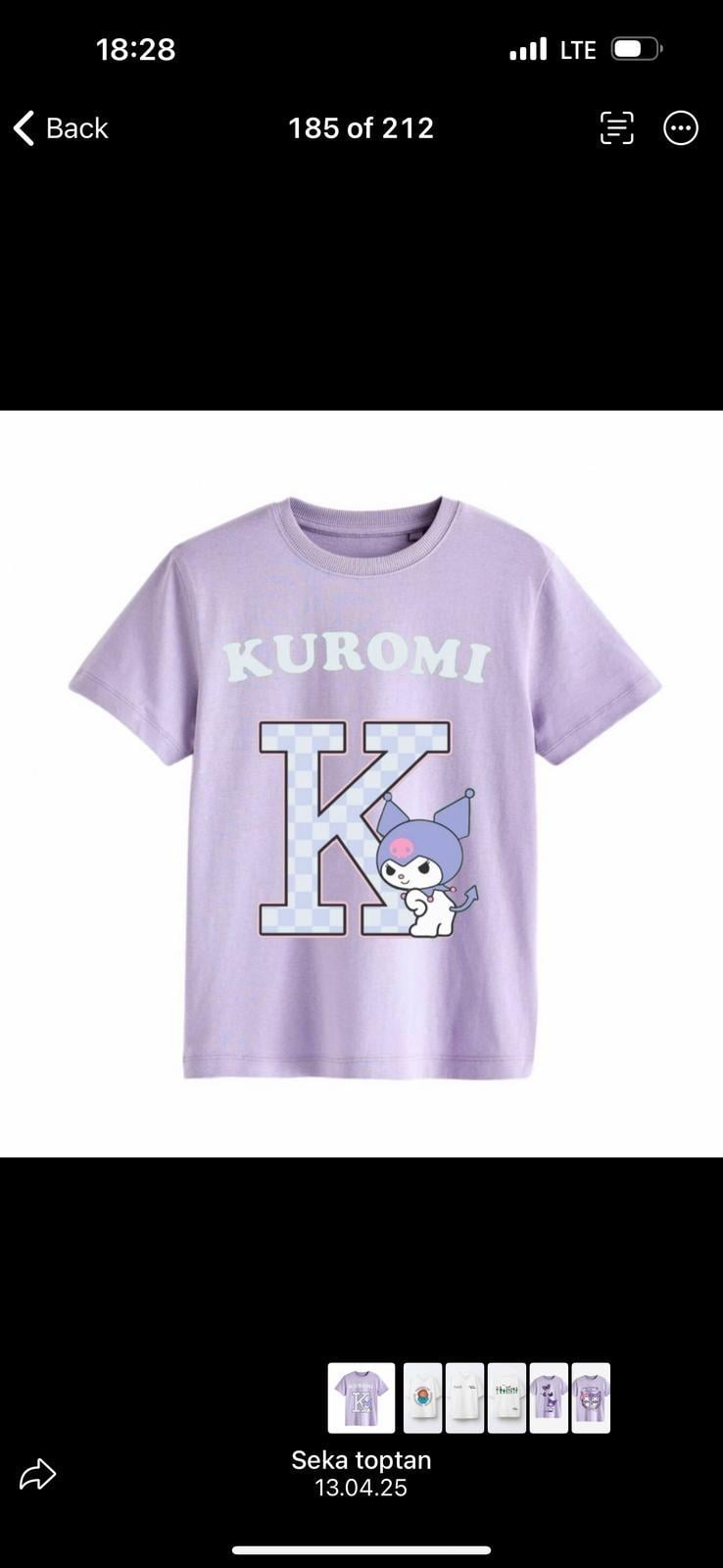 Lila Kuromi TshirtÇOCUKCABUTİK
