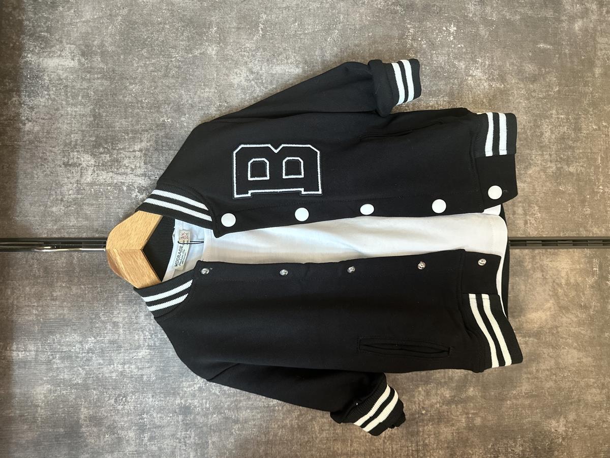 Unisex Siyah Kolej Ceket ÇOCUKCABUTİK