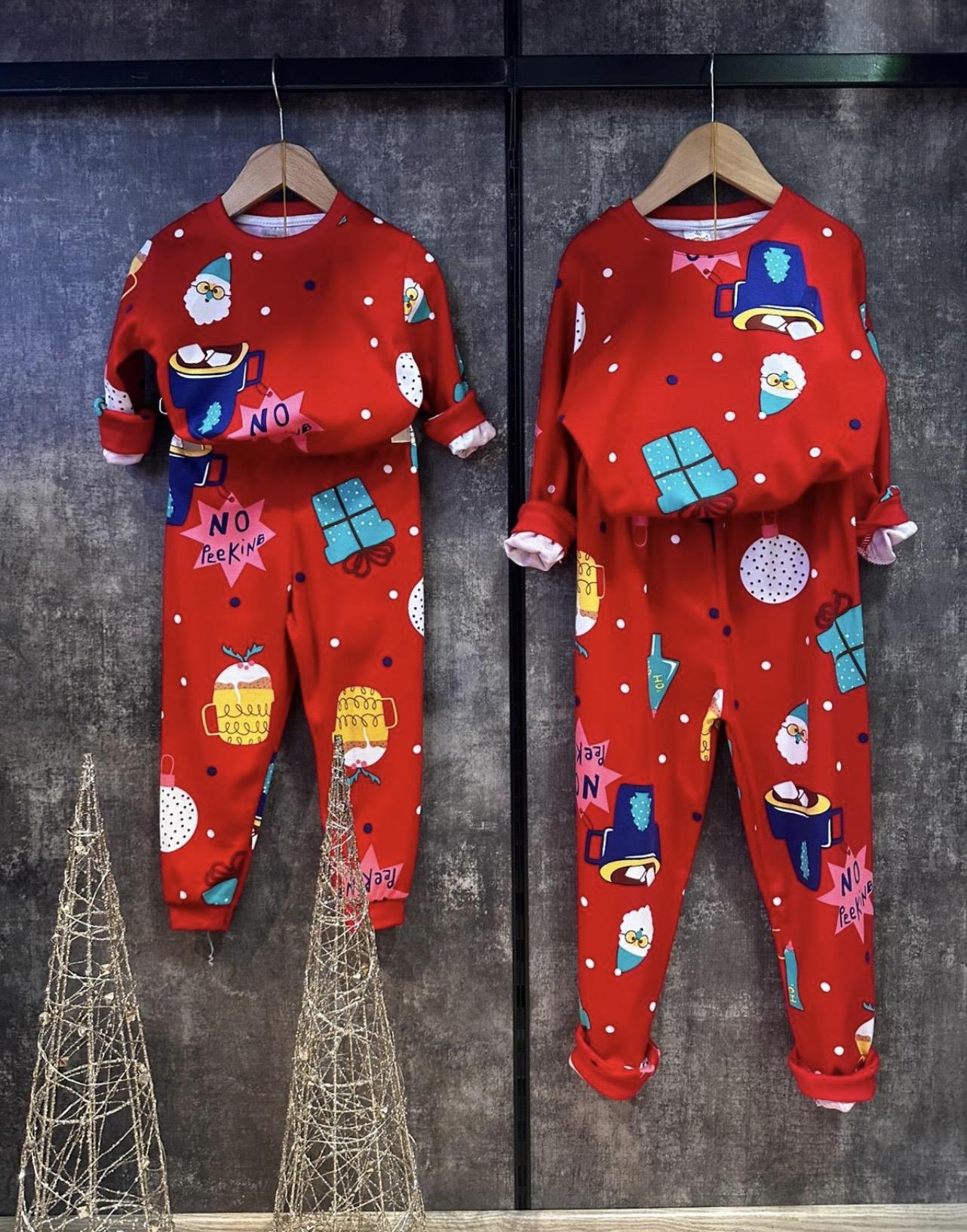 Yeni Yıl Pijama Takımı ÇOCUKCABUTİK