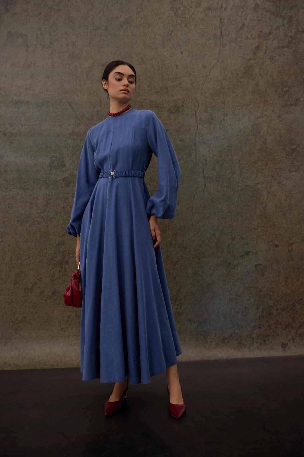 İndigo Tesla Elbise