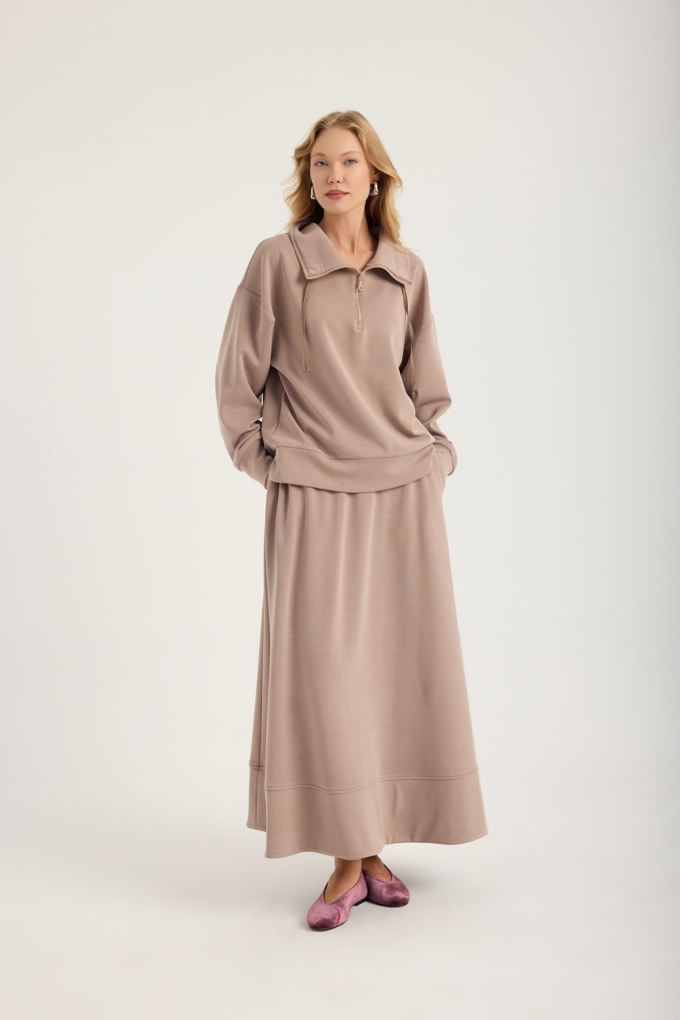 Vizon Örme Kloş Etek