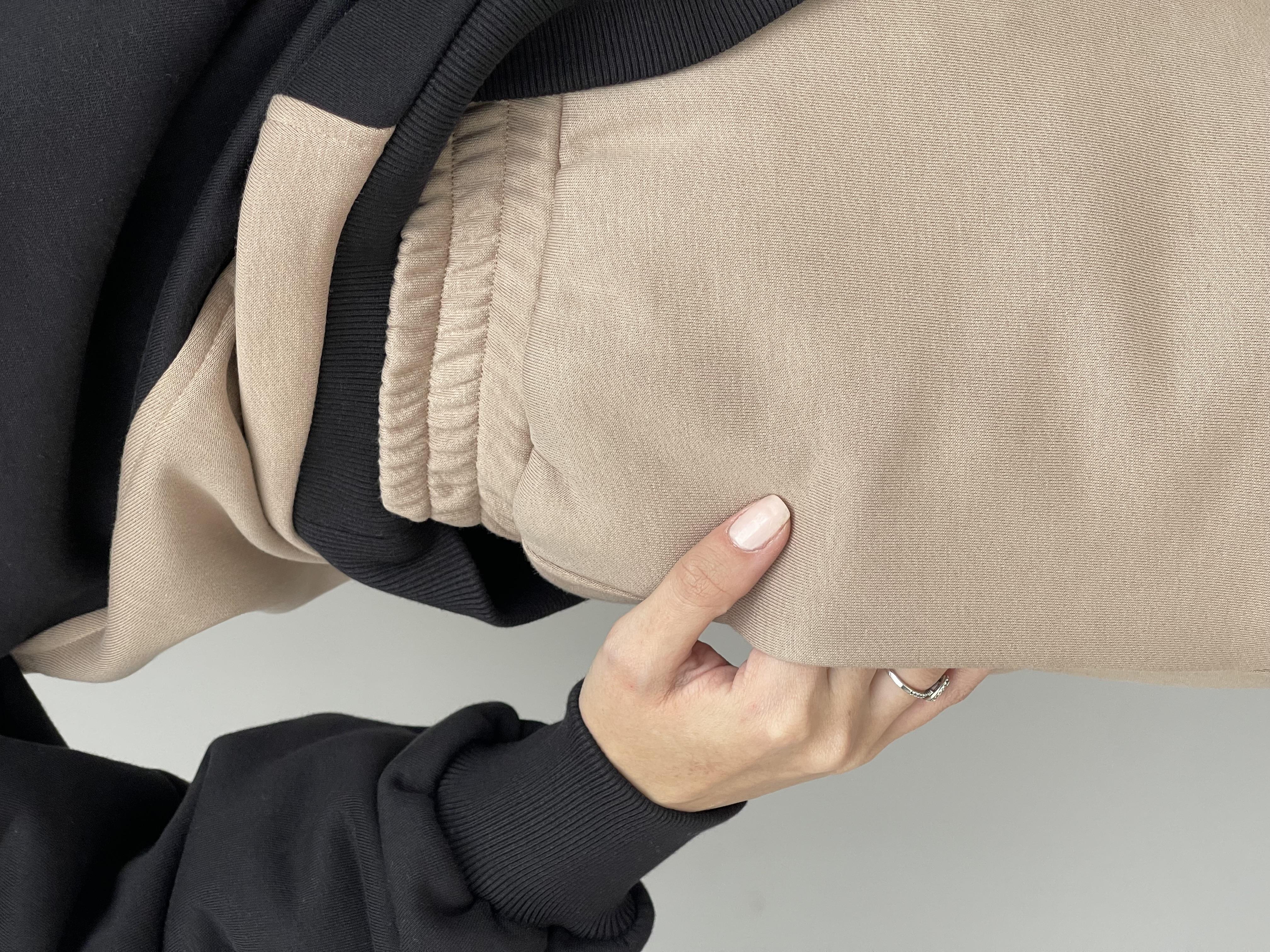 Camel Dar Paça Cepli Örme Pantolon