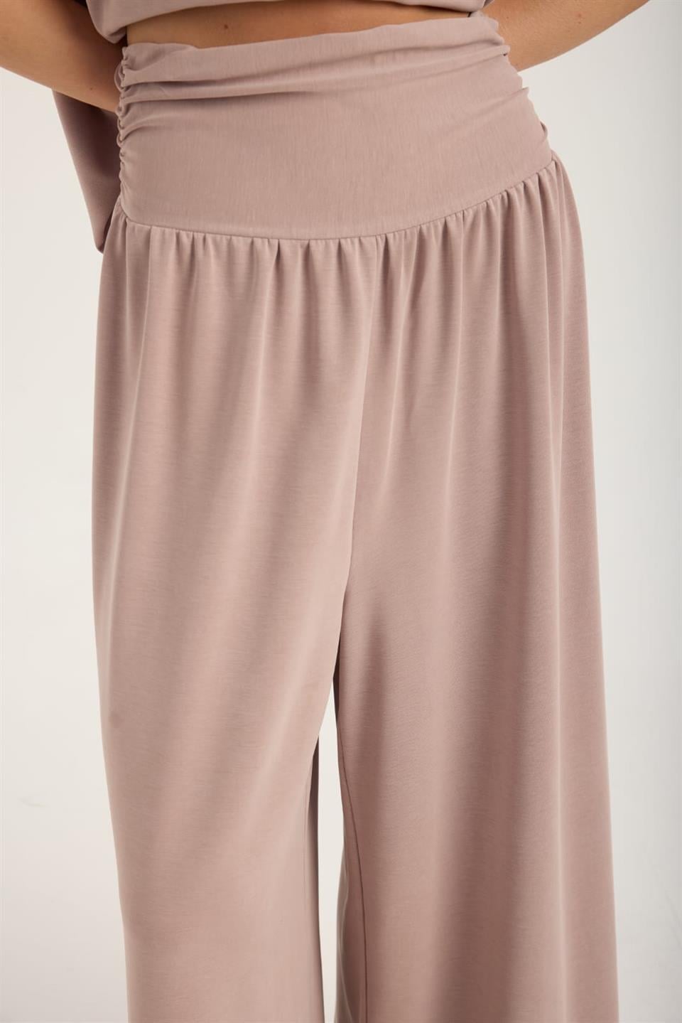 Vizon Bel Büzgülü Pantolon