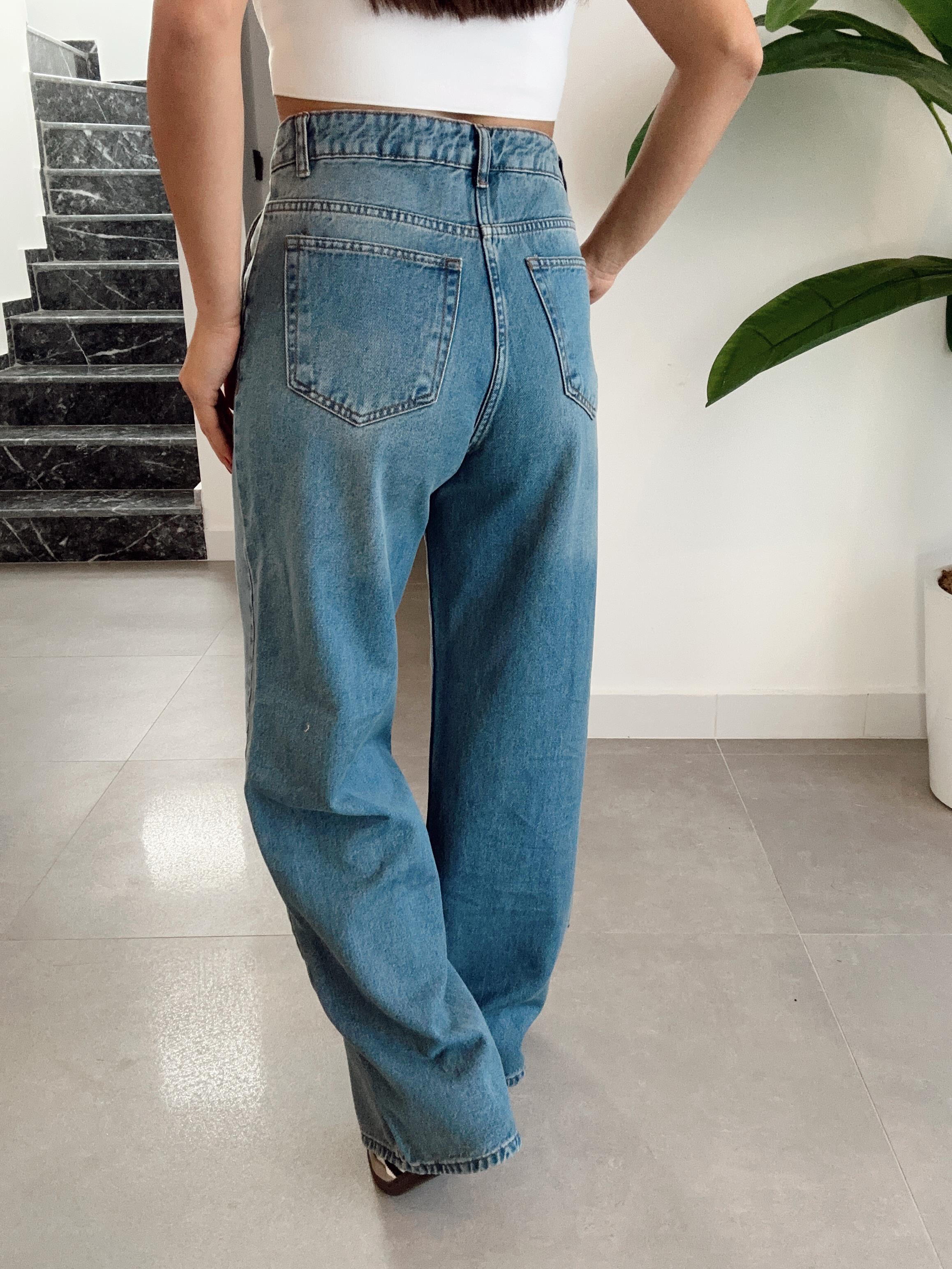 Açık Mavi Baggy Pantolon