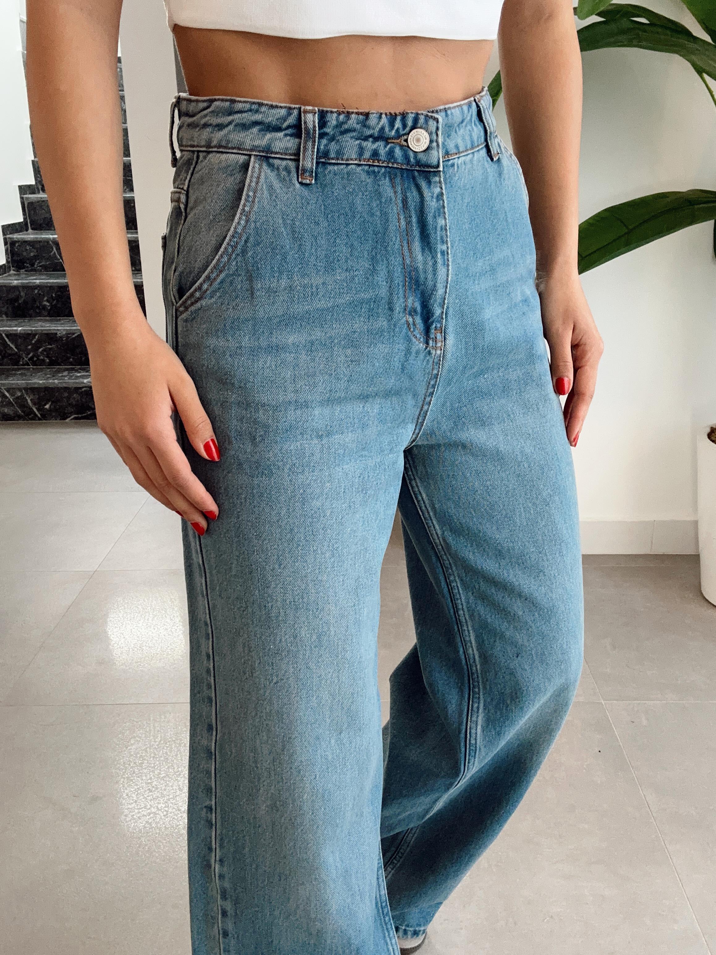 Açık Mavi Baggy Pantolon