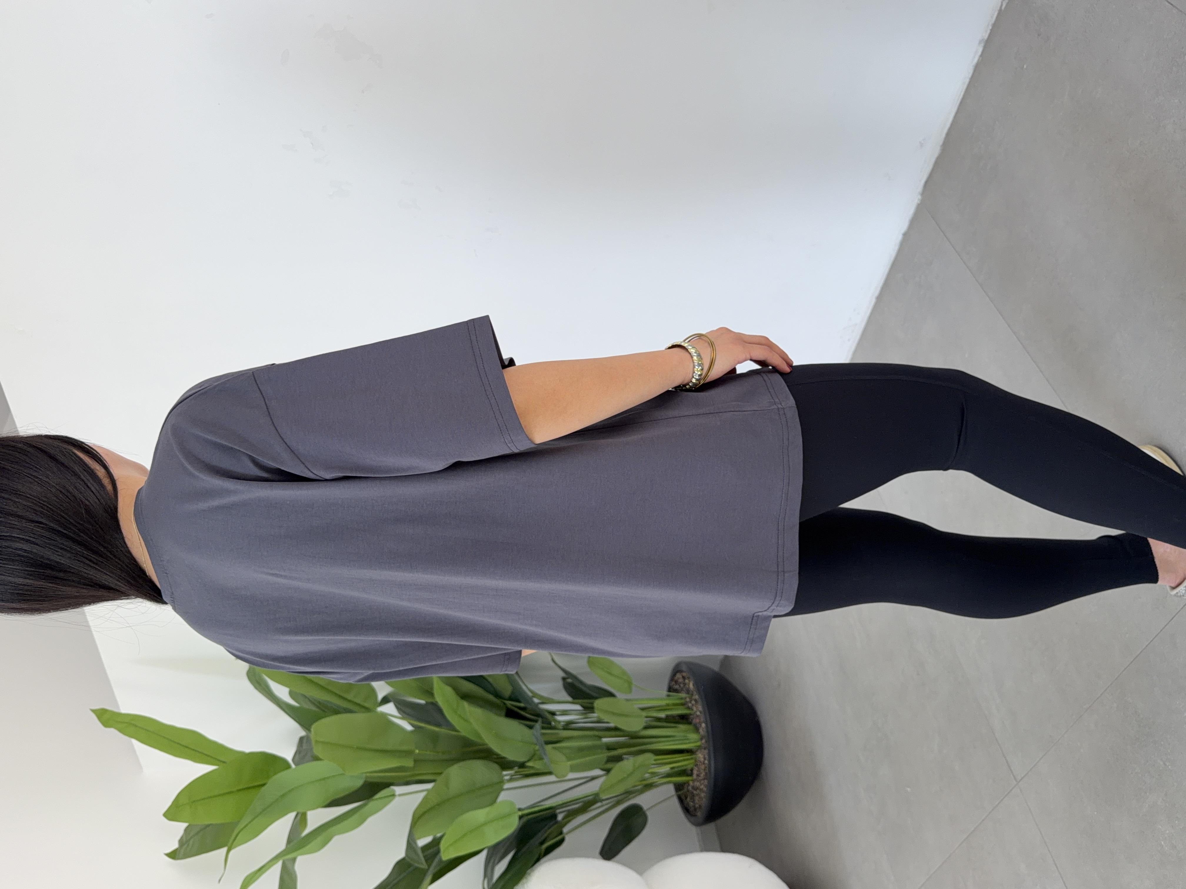 Antrasit Ao Basic Tshirt