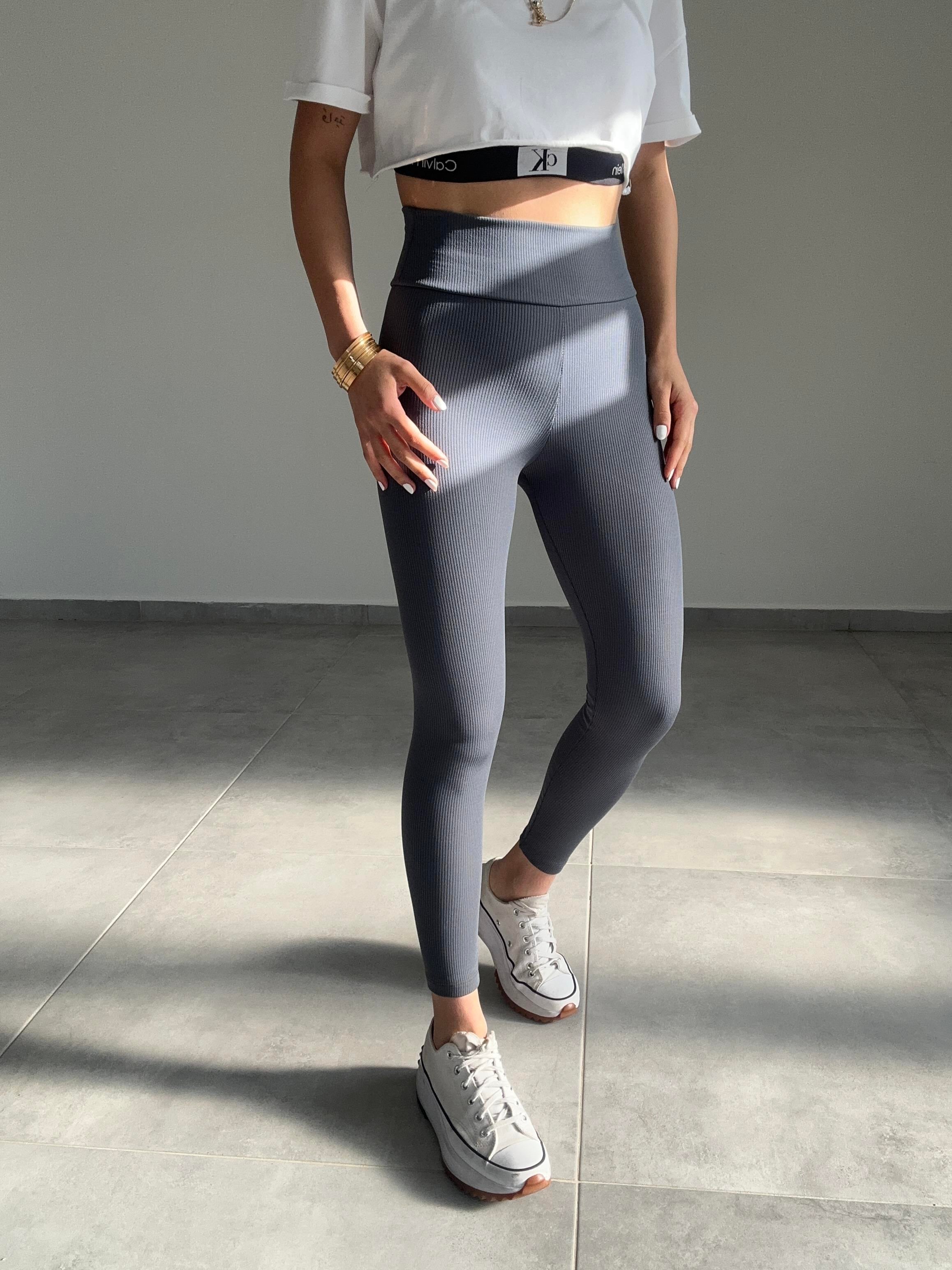 Antrasit İçi Şardonlu Toparlayıcı Fitlli Tayt