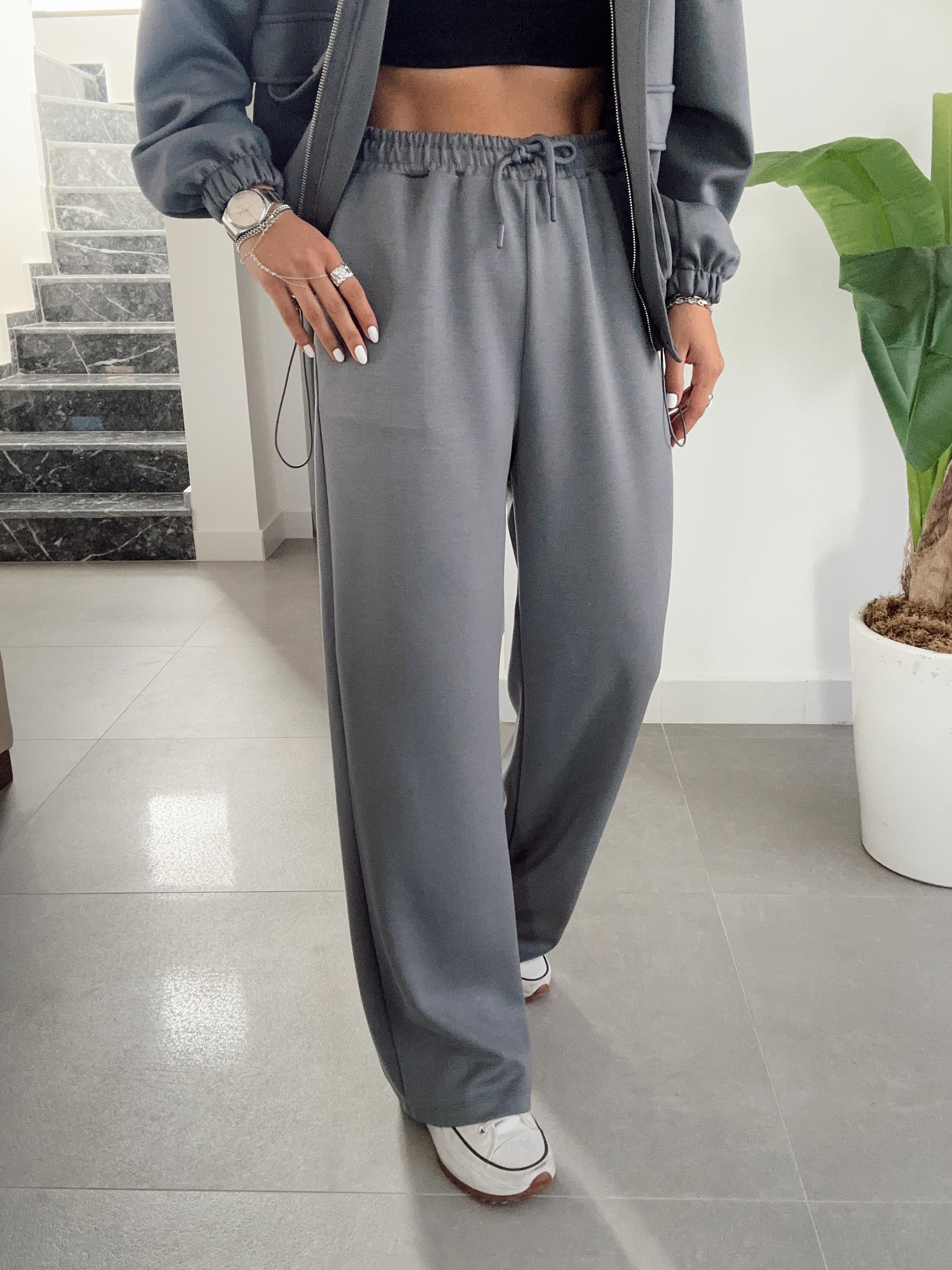 Antrasit Modal Kumaş Eşofman Takımı