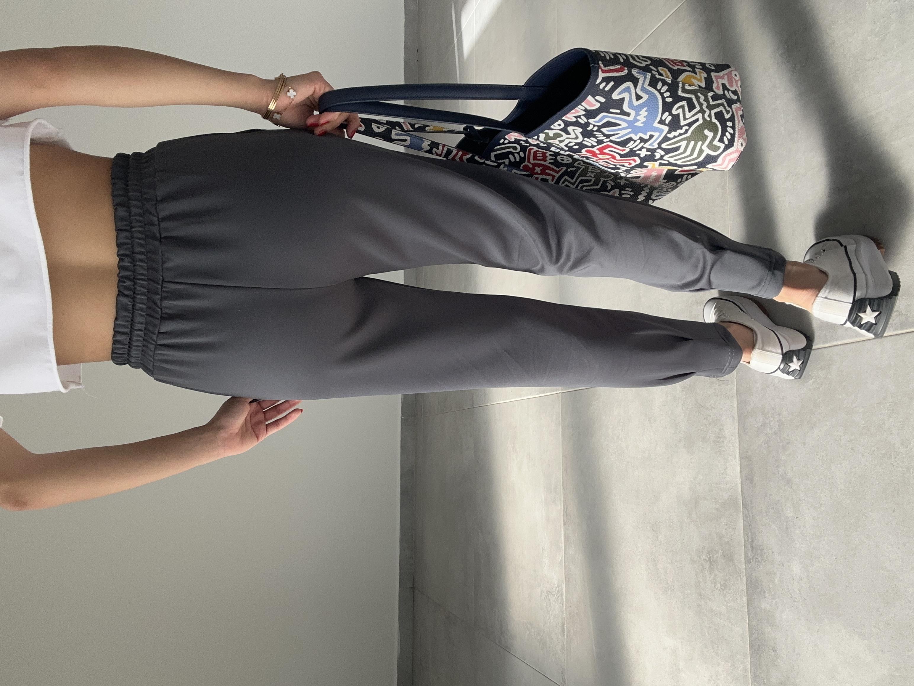 Antrasit Scuba Paça Pileli Eşofman