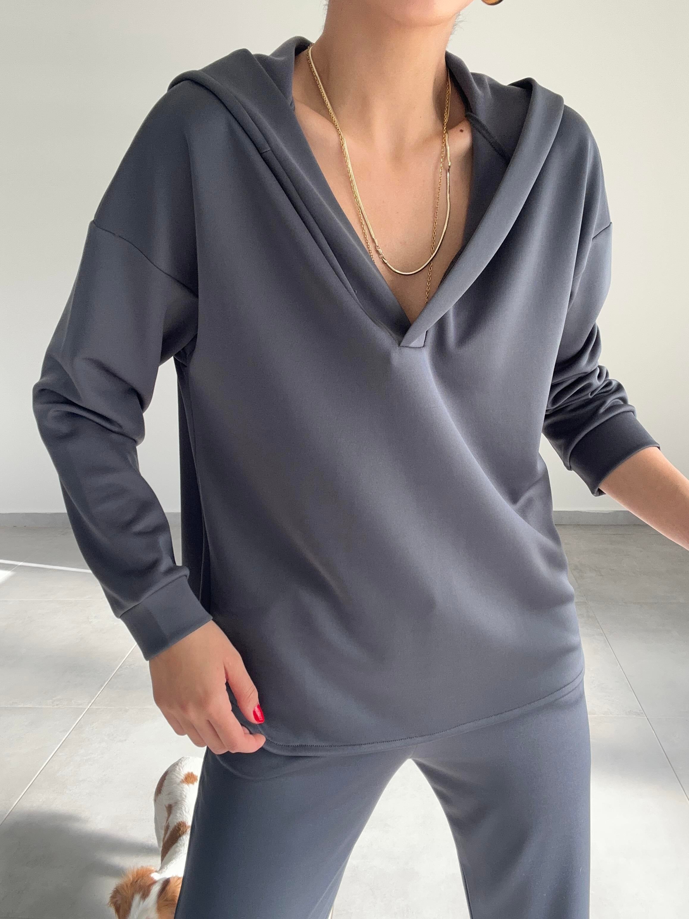 Antrasit Scuba Sweatshirt