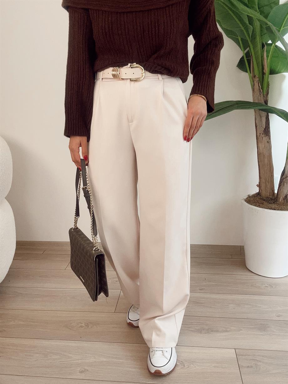 Bej Hürrem Palazzo Pantolon