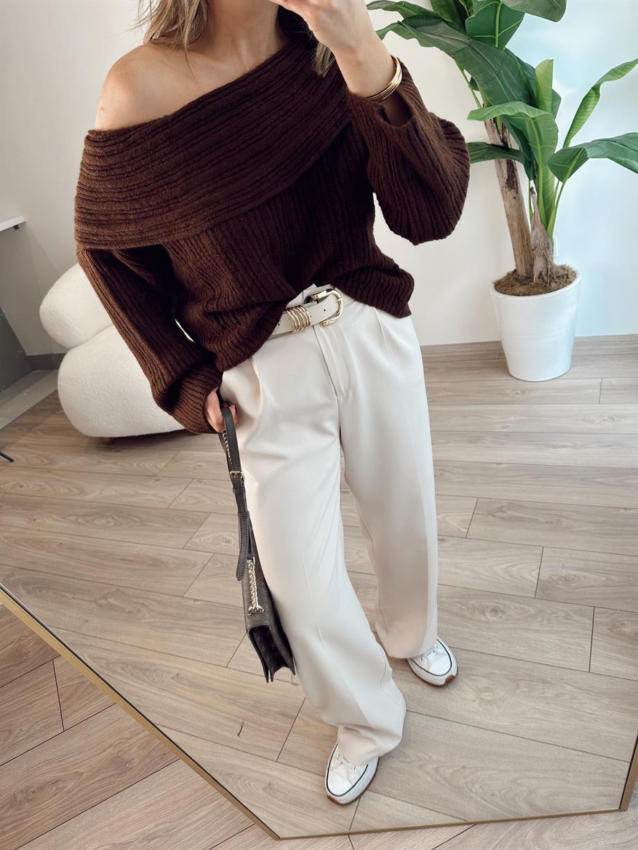 Bej Hürrem Palazzo Pantolon