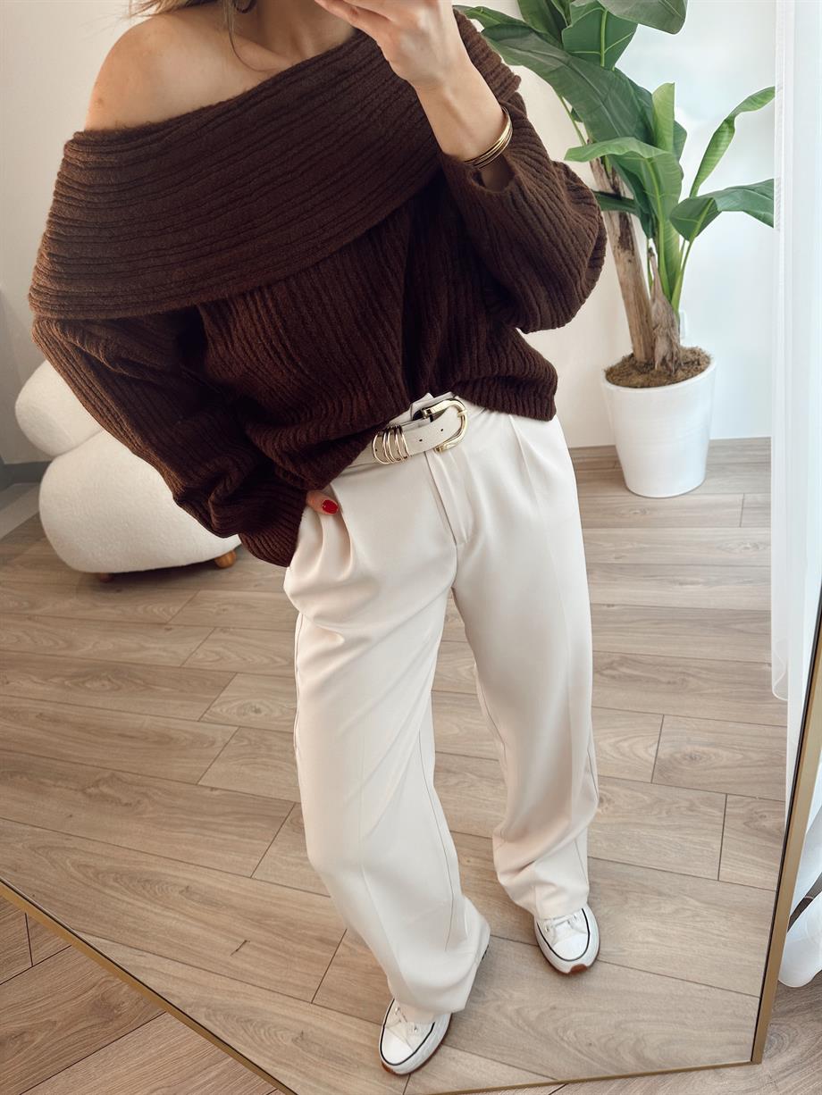 Bej Hürrem Palazzo Pantolon