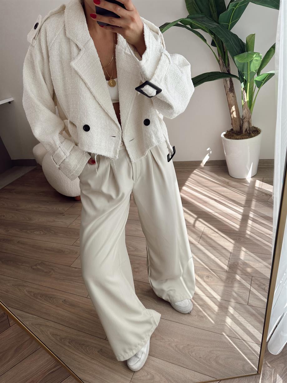 Bej Palazzo Pantolon