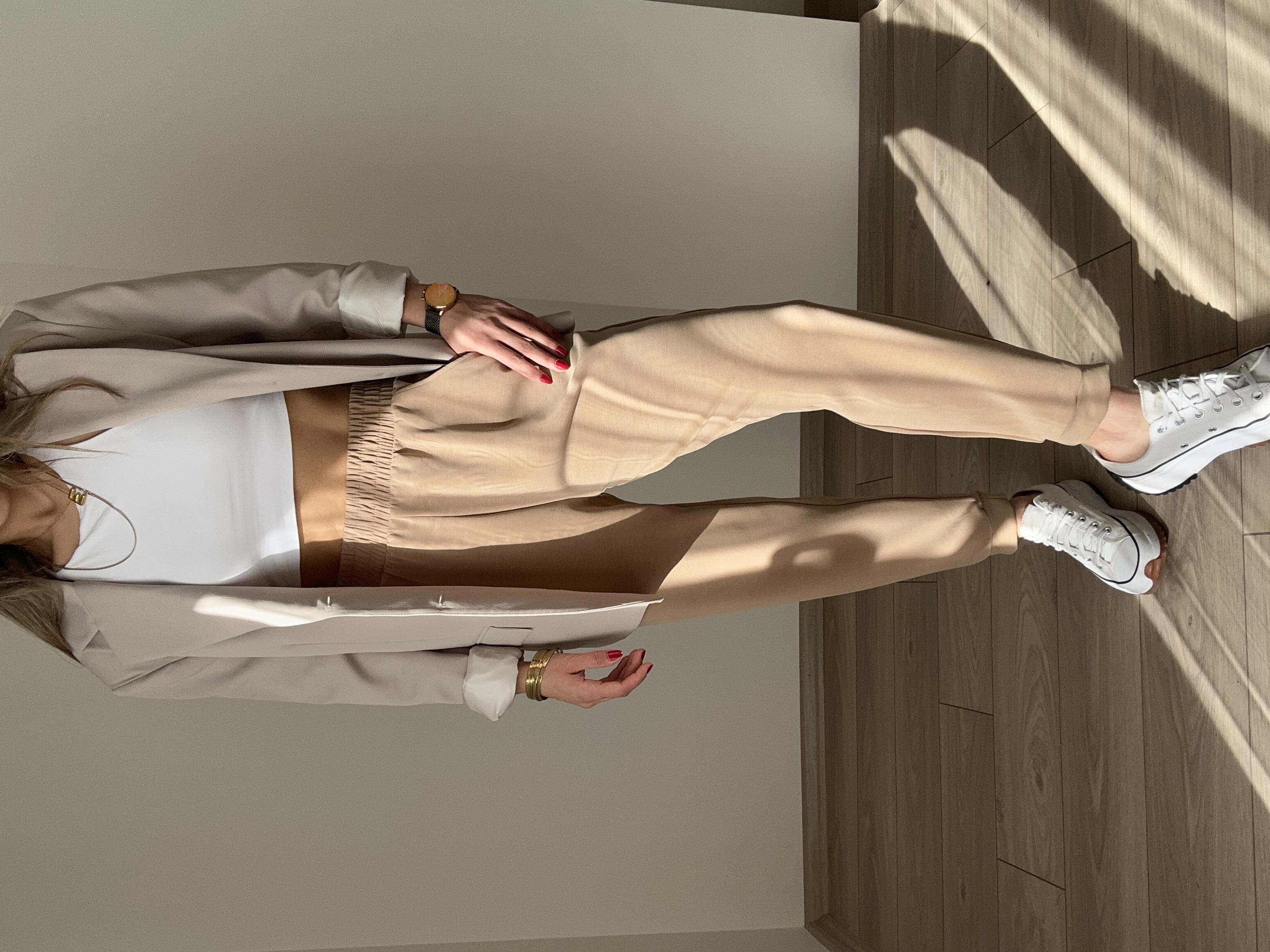 Bej Poliviskon Ceket