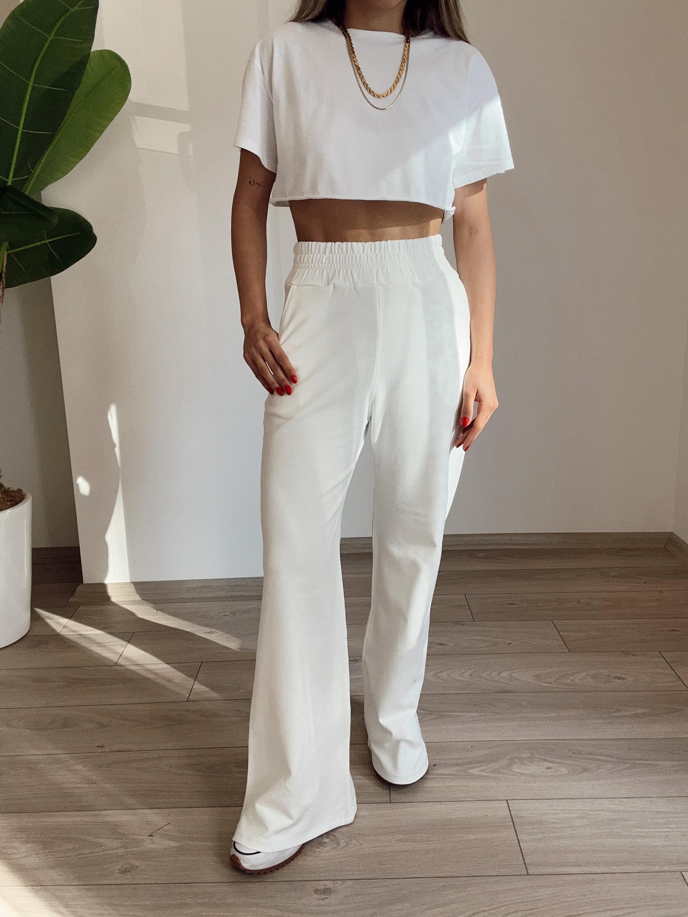 Beli Lastikli Ekru Eşofman