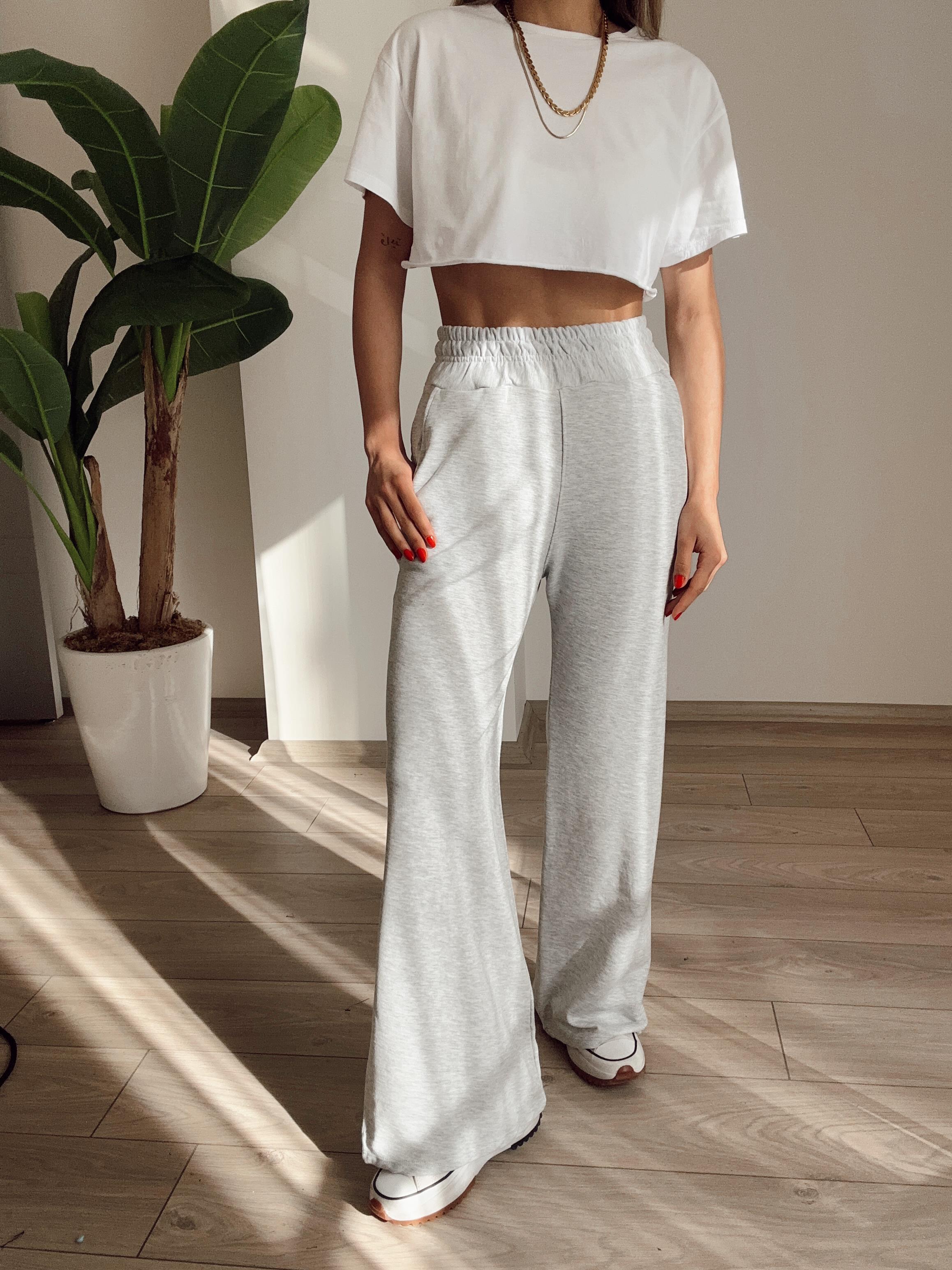 Beli Lastikli Gri Eşofman