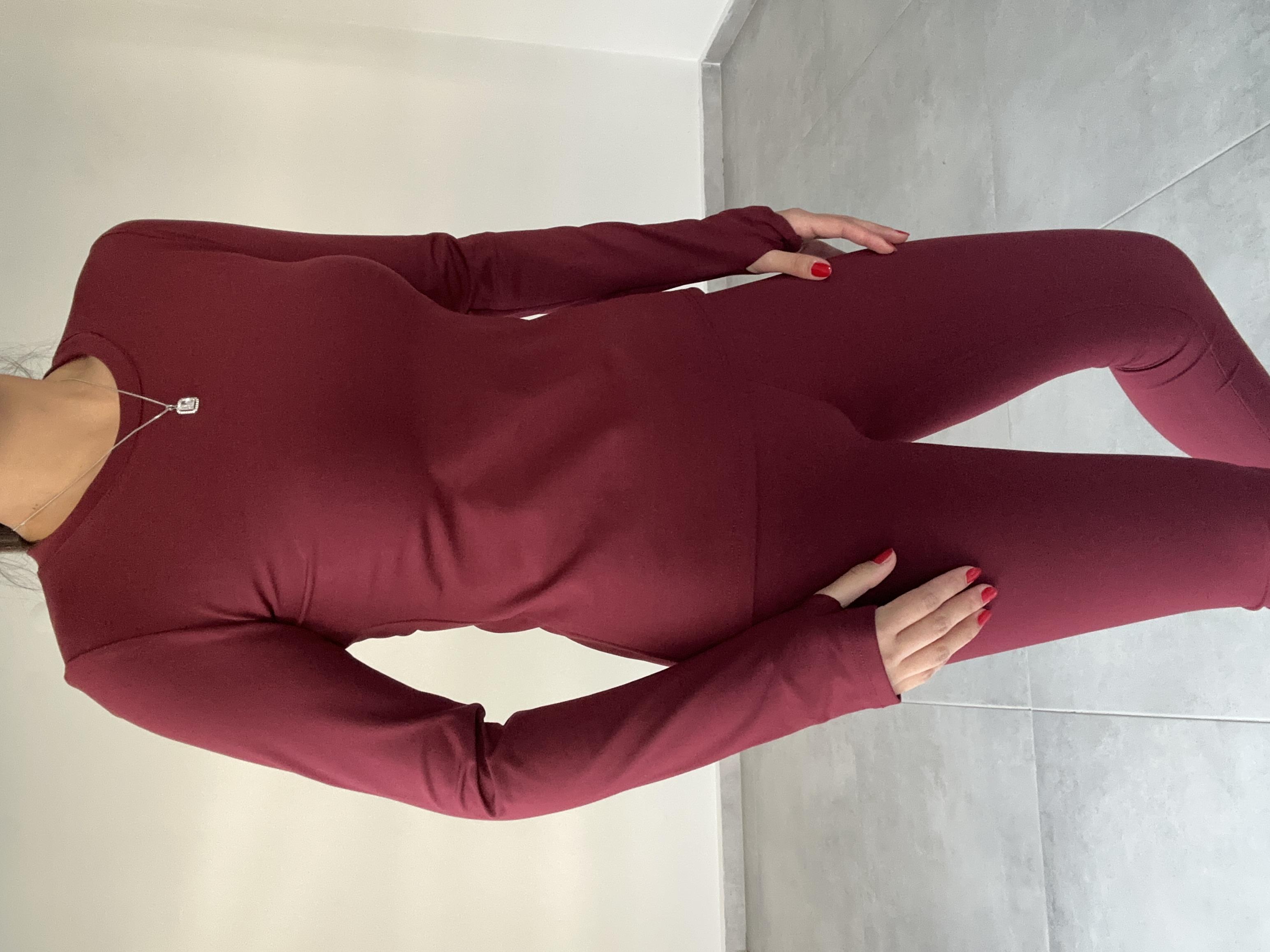 Beliza Bordo Parmak Geçirmeli Body