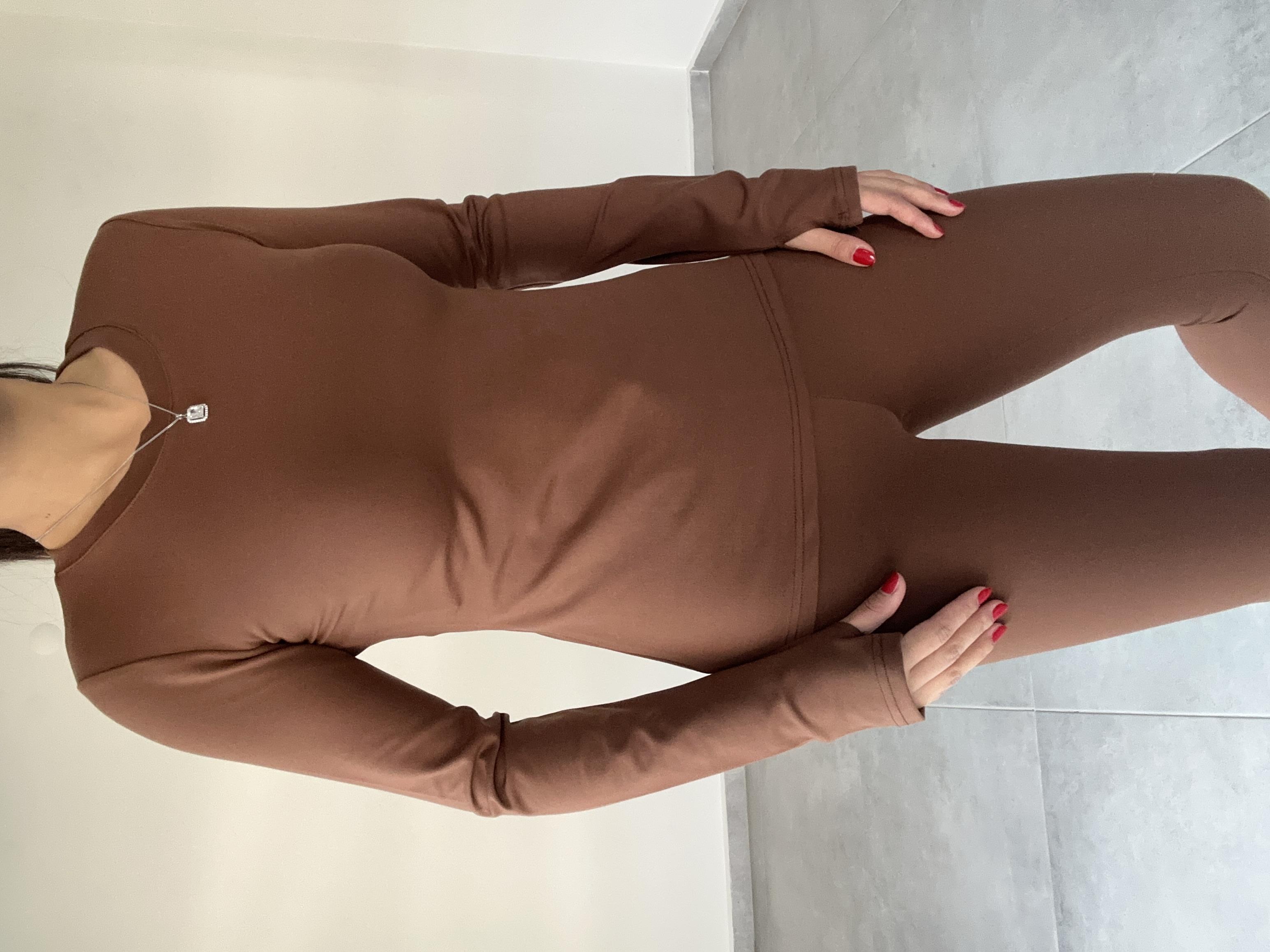 Beliza Kahve Parmak Geçirmeli Body