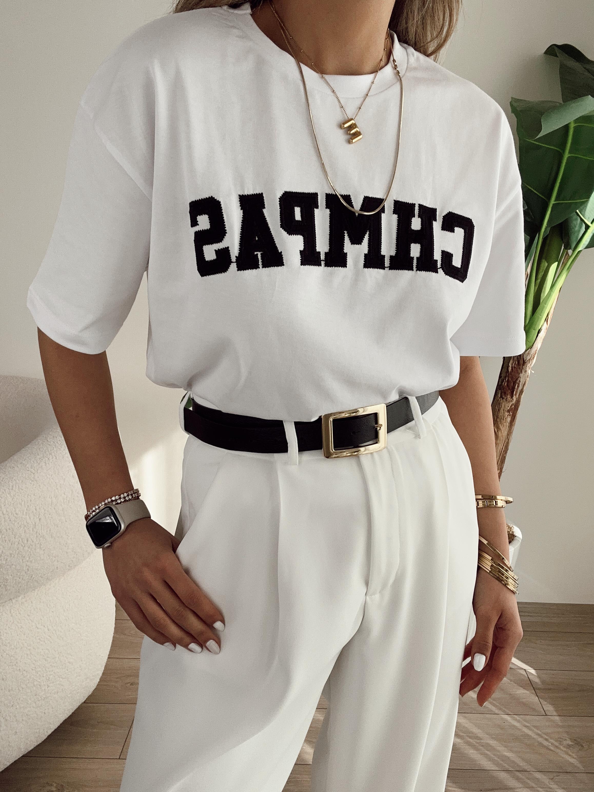 Beyaz Chmpas Tshirt