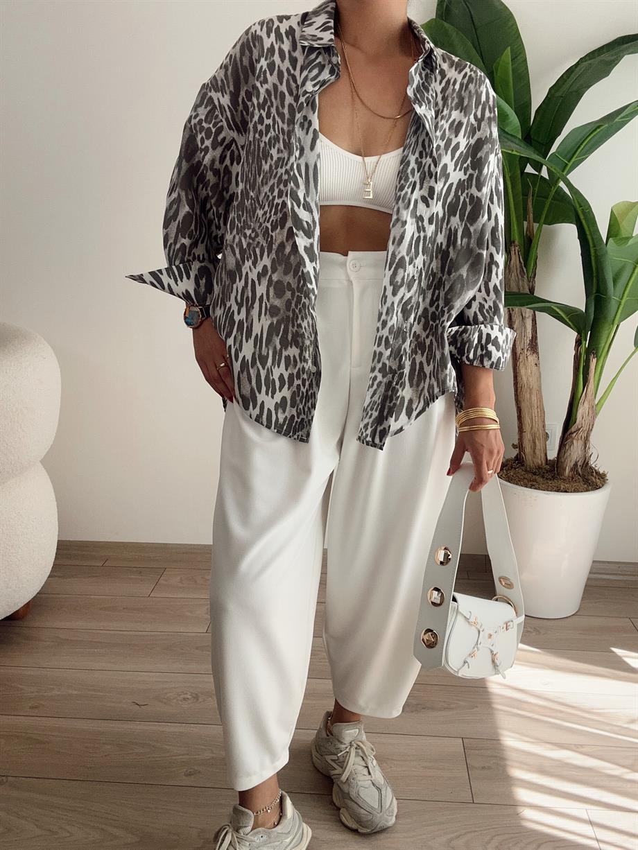 Beyaz Şalvar Pantolon