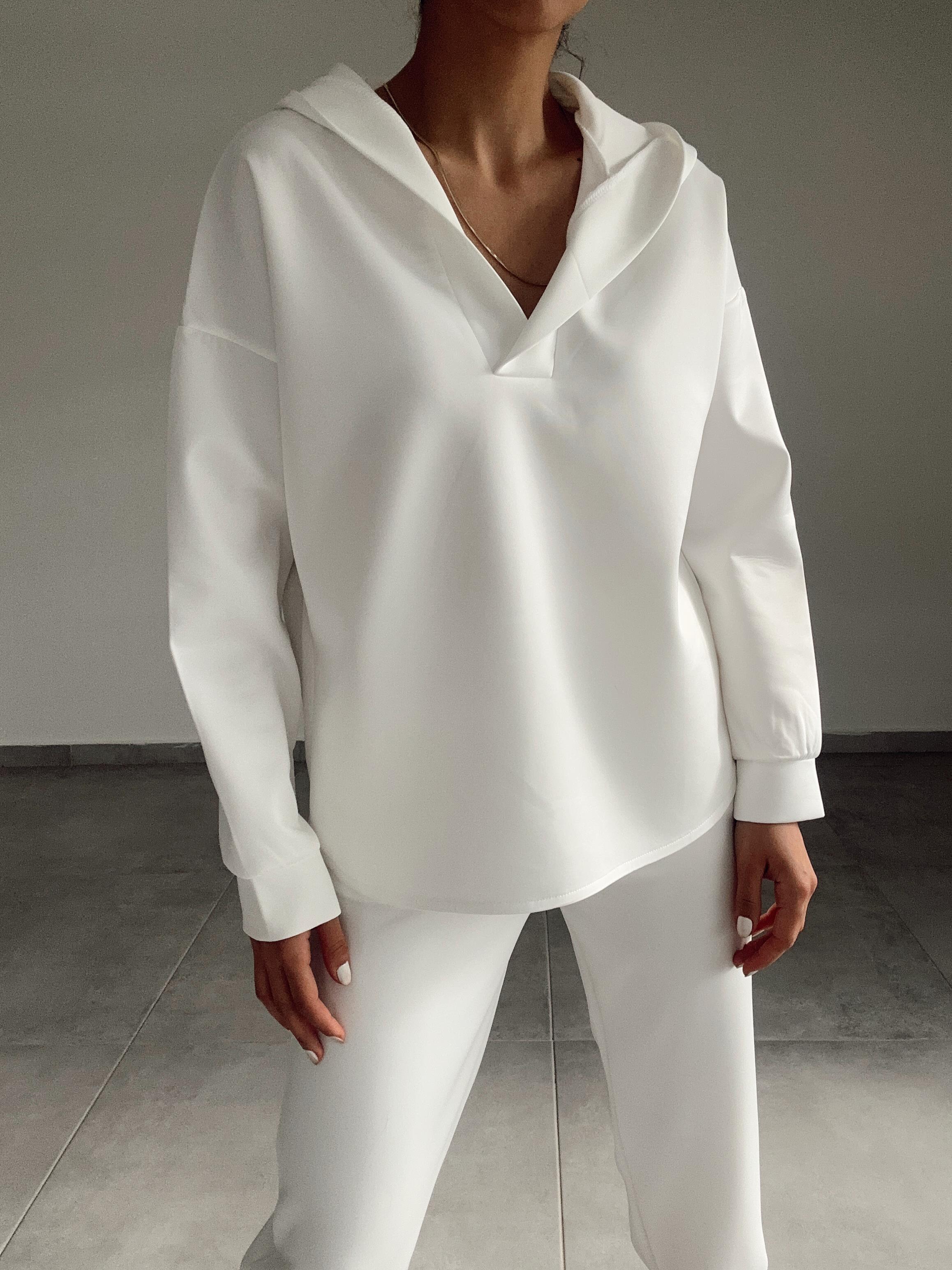 Beyaz Scuba Sweatshirt