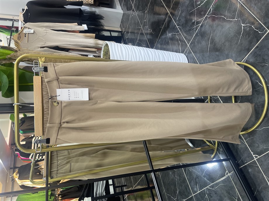 Camel Palazzo Pantolon