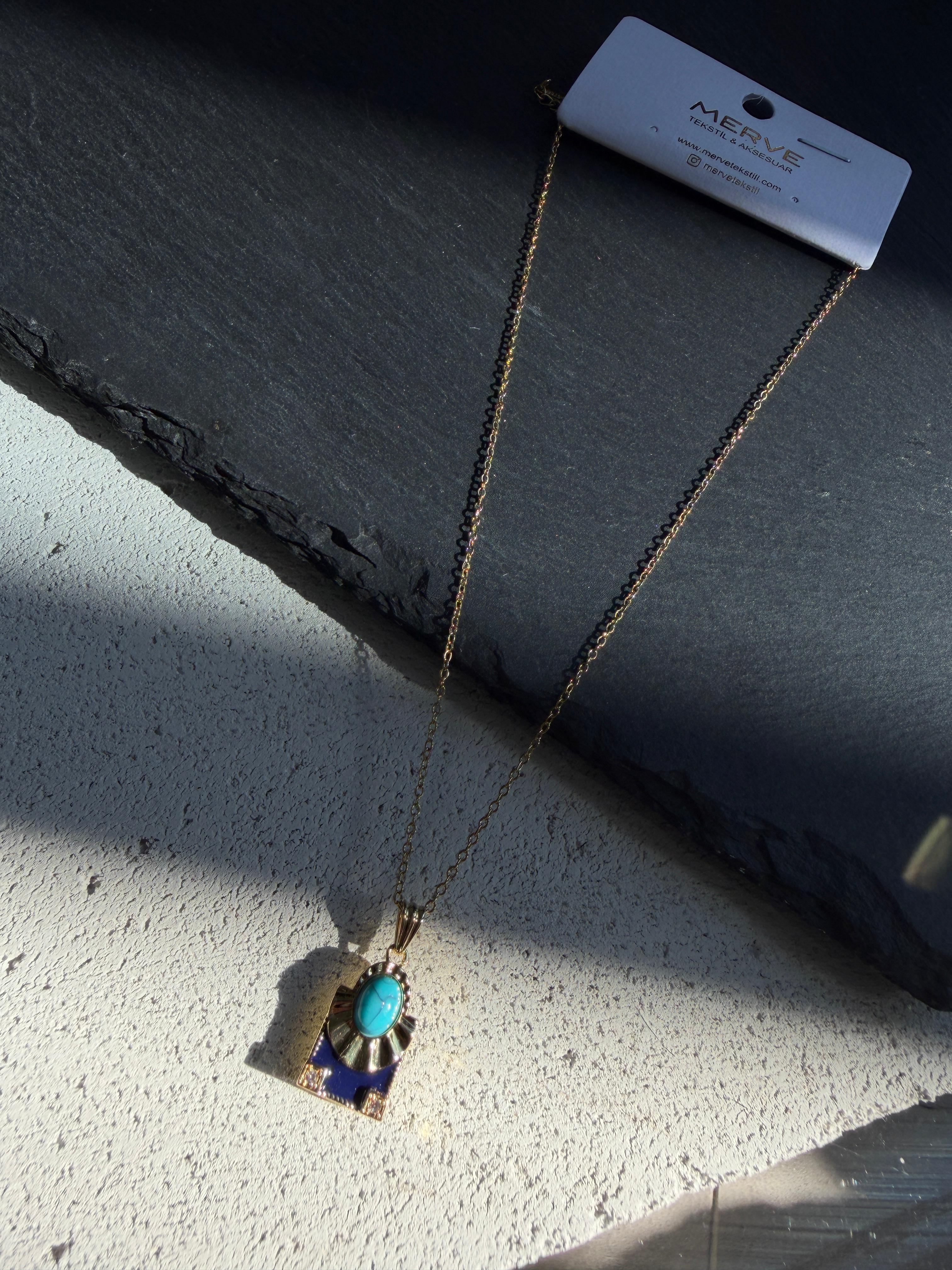 Çelik Gold Kolye 22