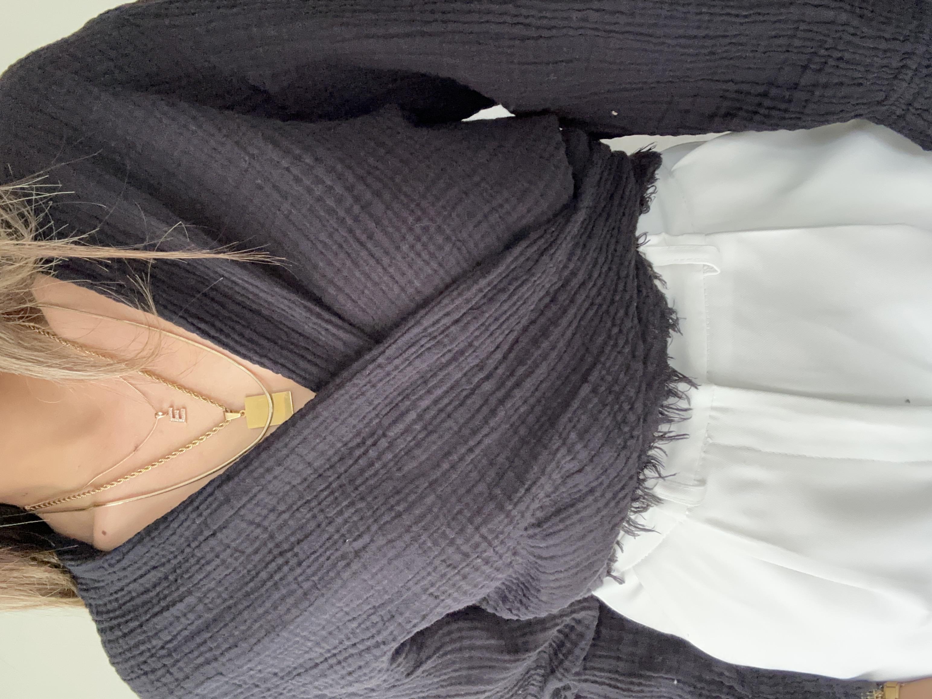 Efes Siyah Bağlamalı Crop