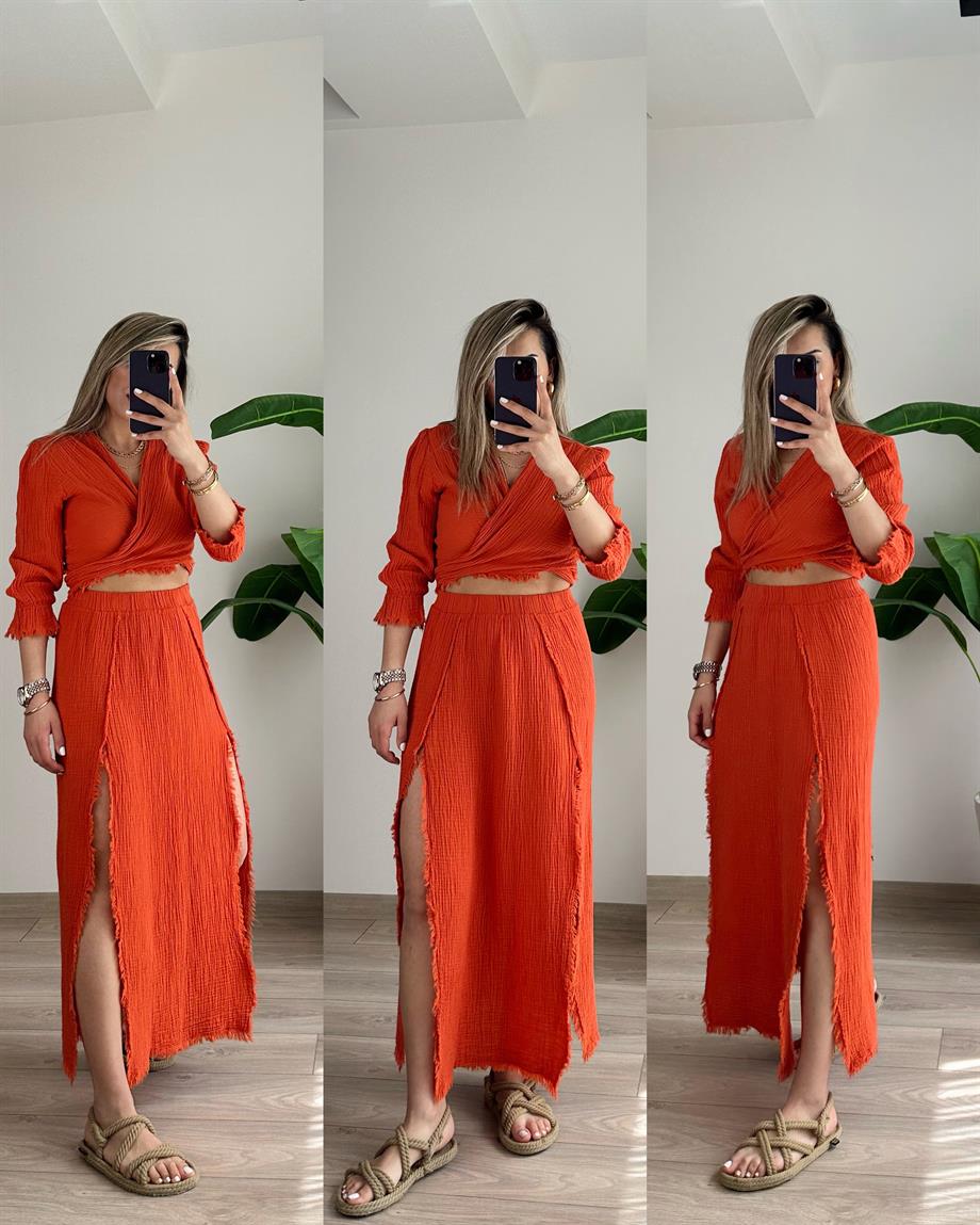 Efes Turuncu Bağlamalı Crop