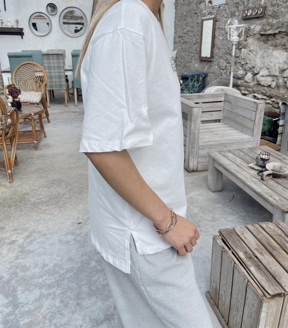 Ekru Cool Tişört