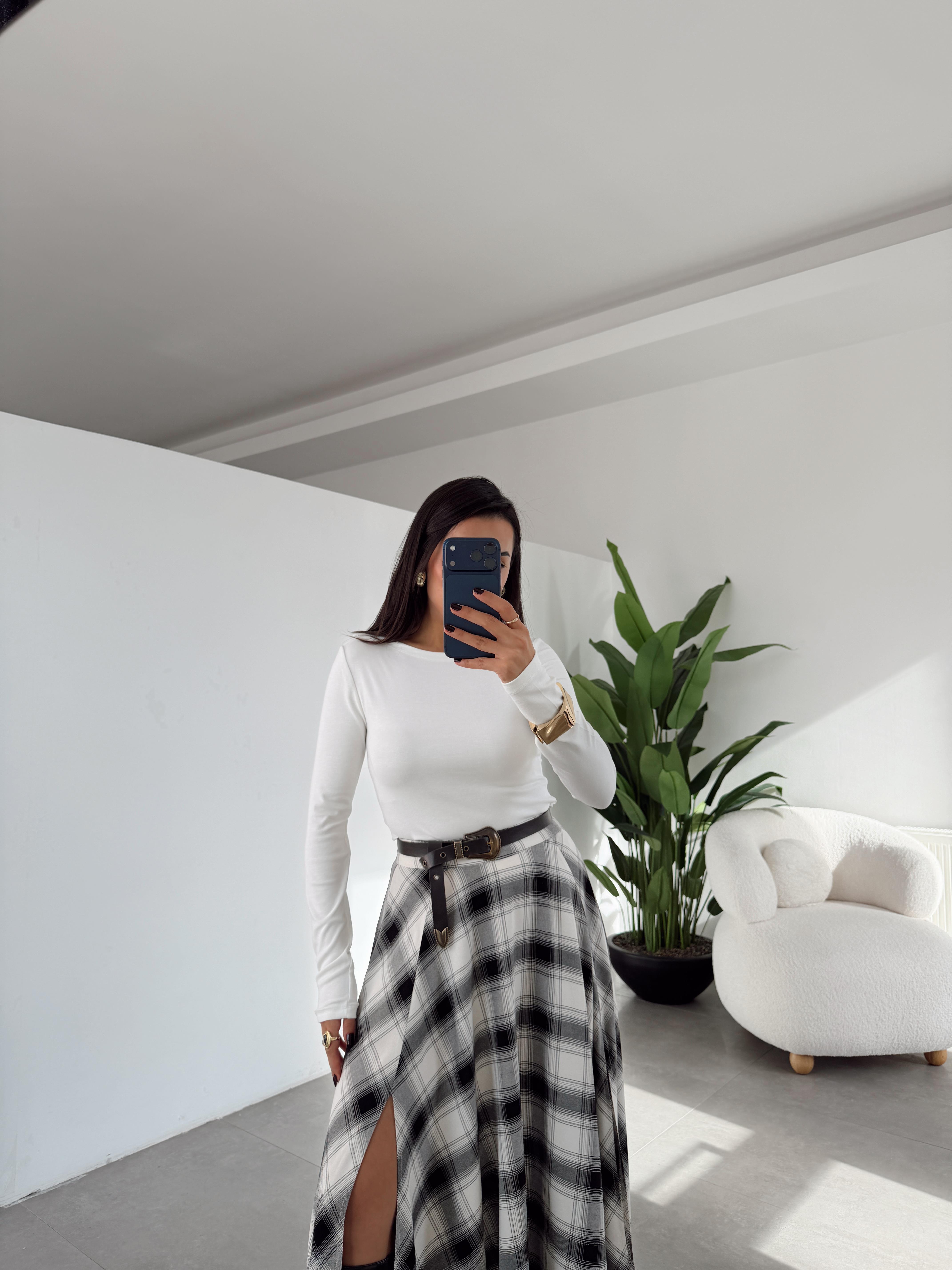 Ekru Uzun Kol Body